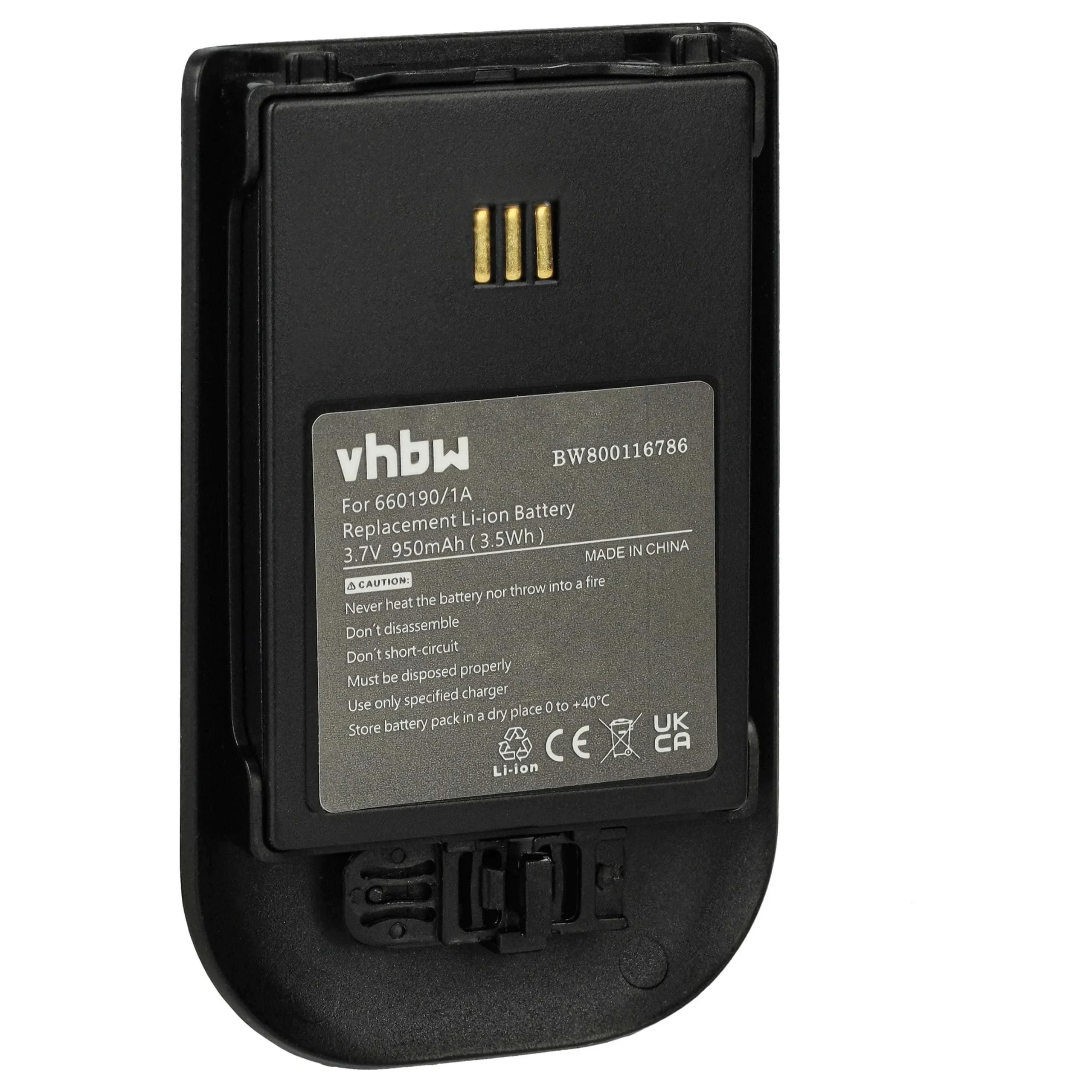 Batterie remplace Alcatel 3BN78404AA pour téléphone Ericsson - 930mAh 3,7V Li-ion