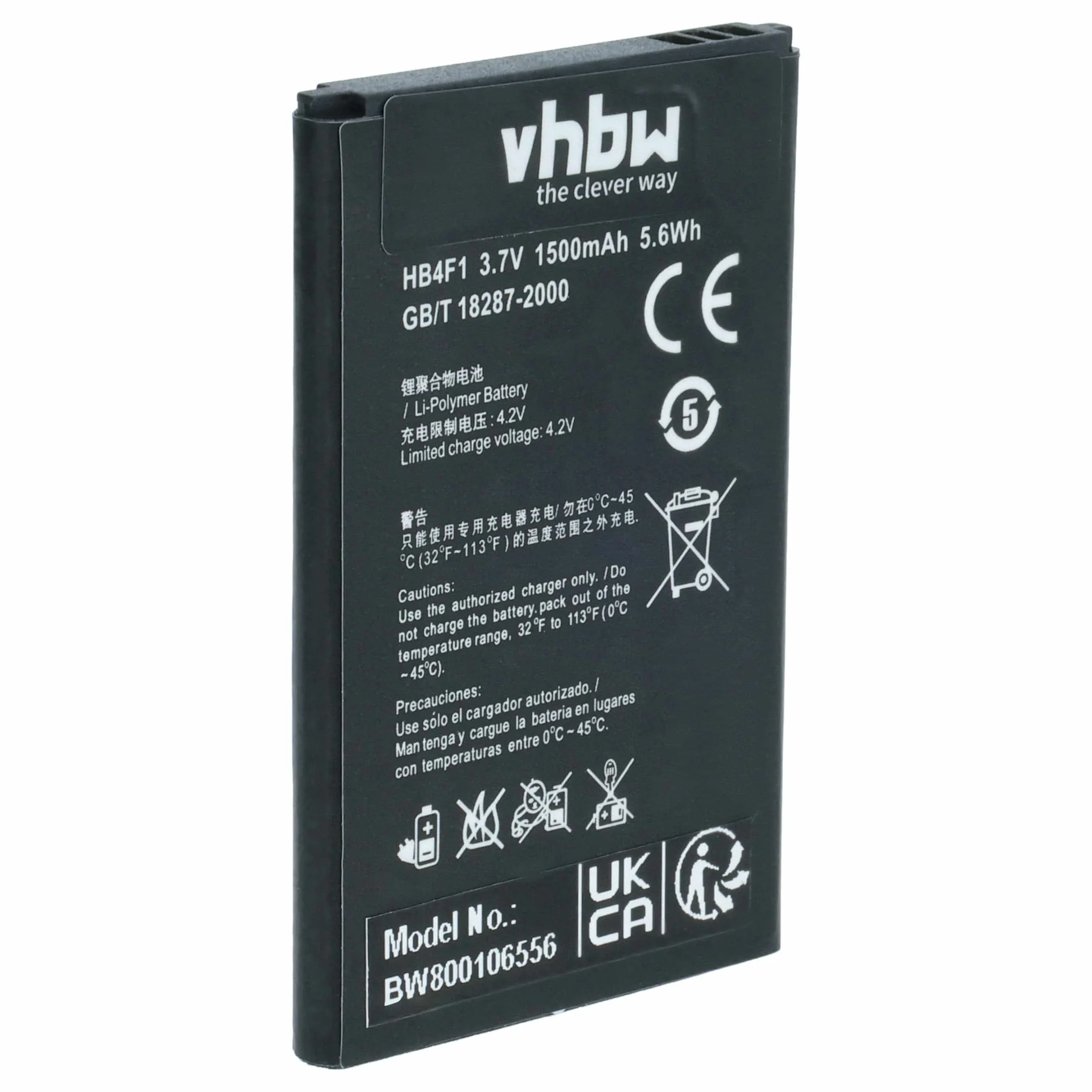 Batterie remplace HB4F1, BLT005, C634104130T, HWBAF1, B5765620003, BL161 routeur modem - 1500mAh 3,7V Li-ion