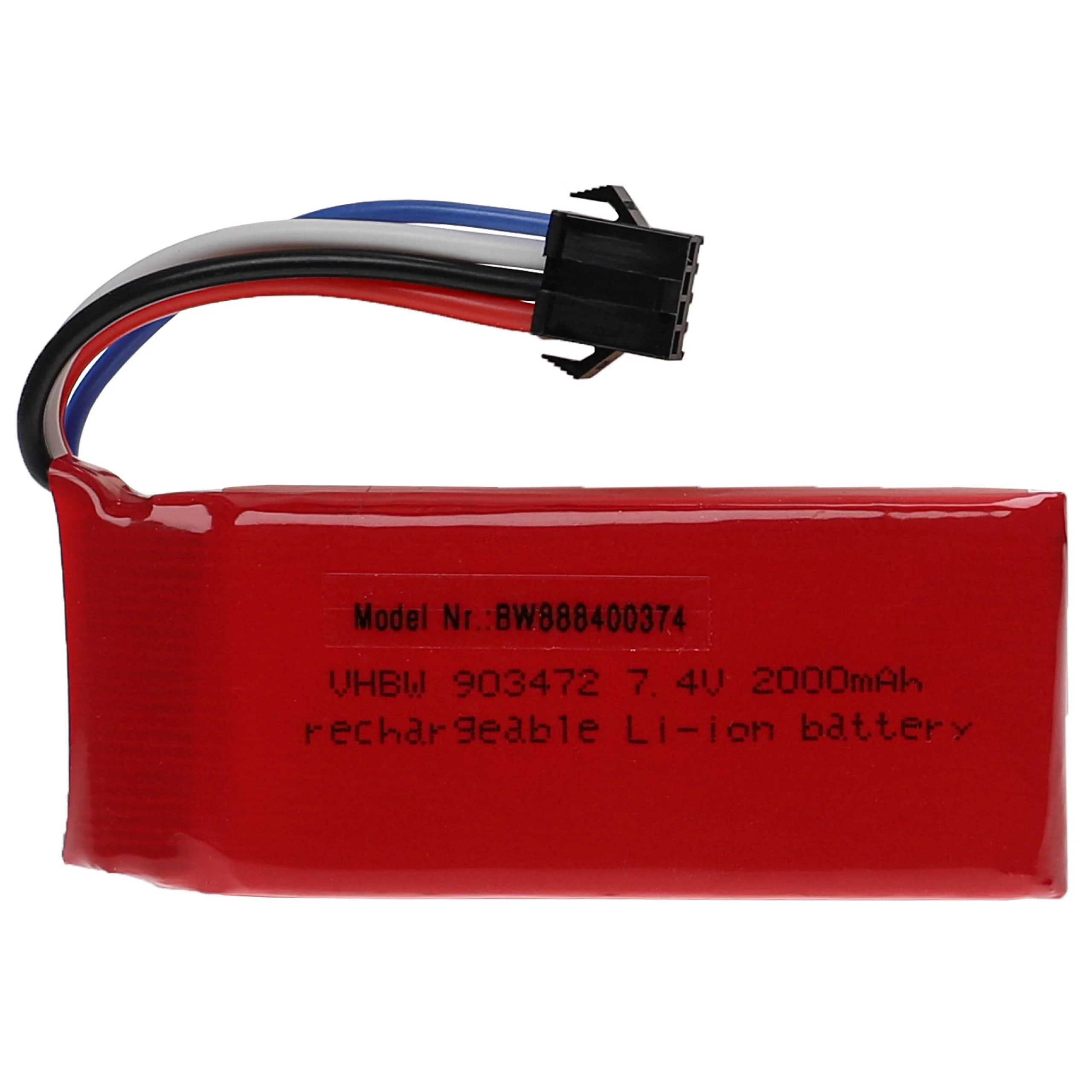 Batterie modèle radio-télécommandé - 2000mAh 7,4V Li-polymère, SM-2P