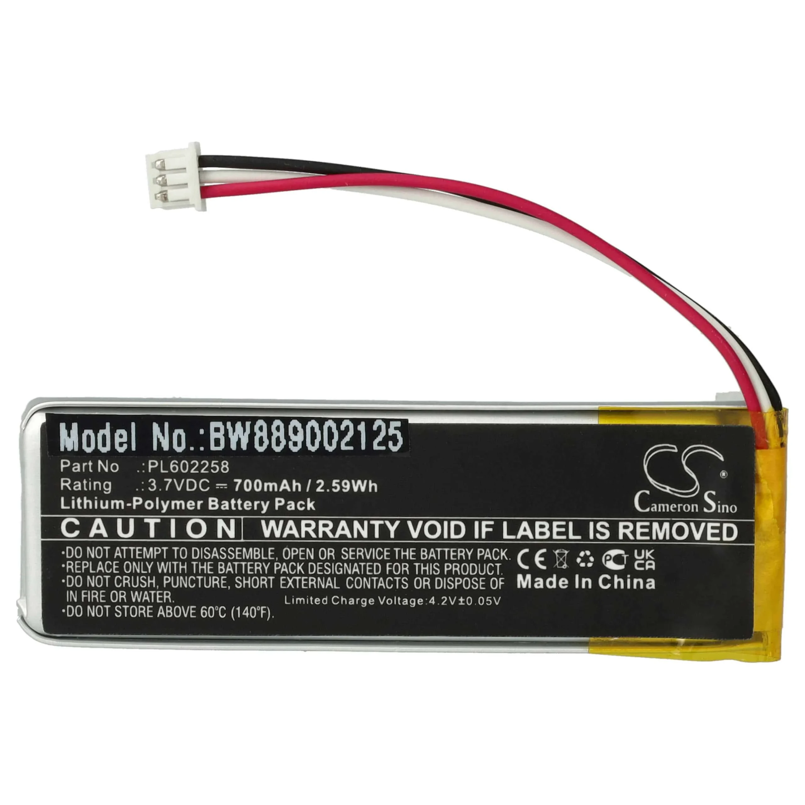 Batterie remplace SteelSeries PL602258 manette - 700mAh 3,7V Li-polymère