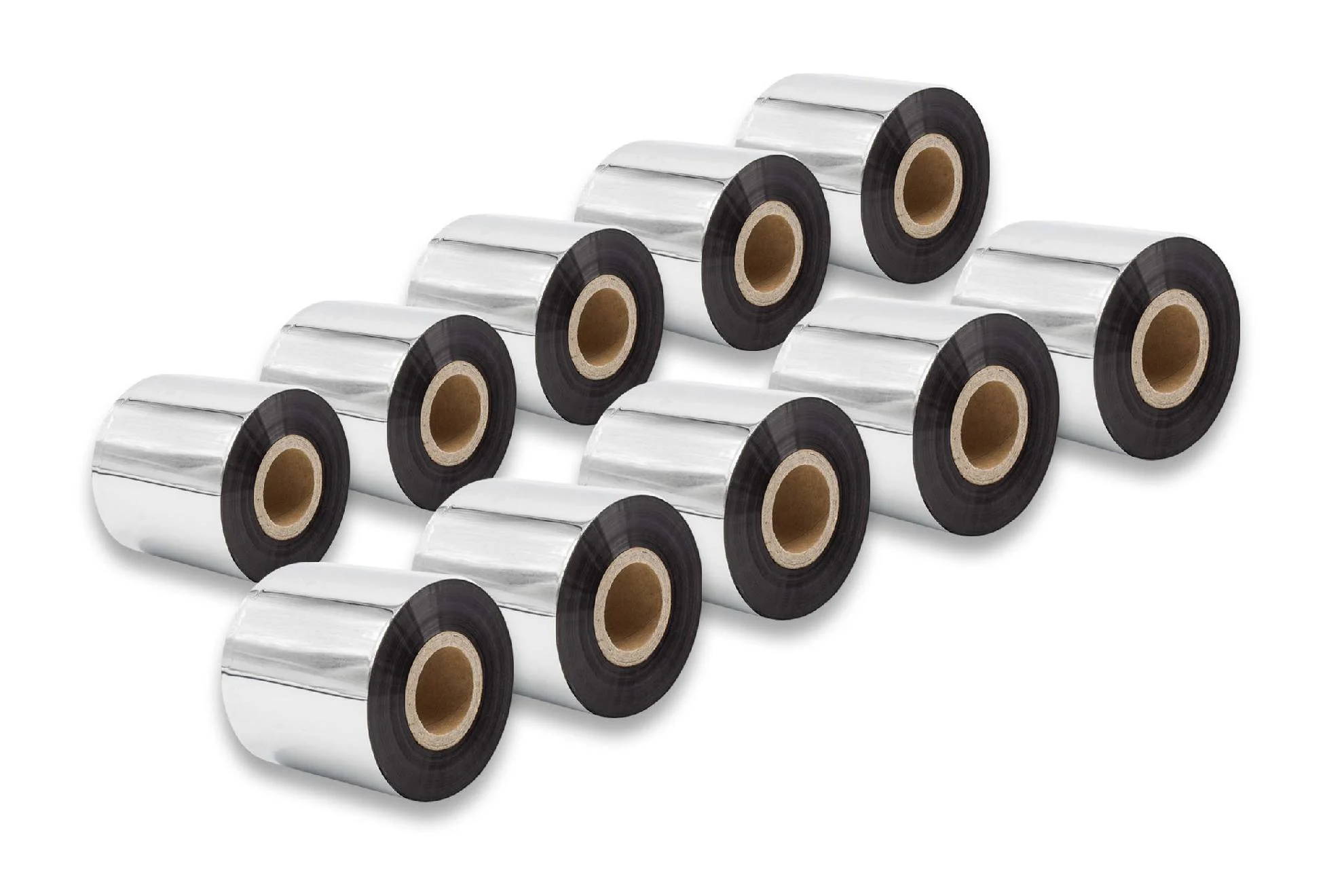 10x Ruban de transfert thermique pour imprimante Godex, Printronix, TSC, Valentin - 60 mm x 300 m, cire-plus