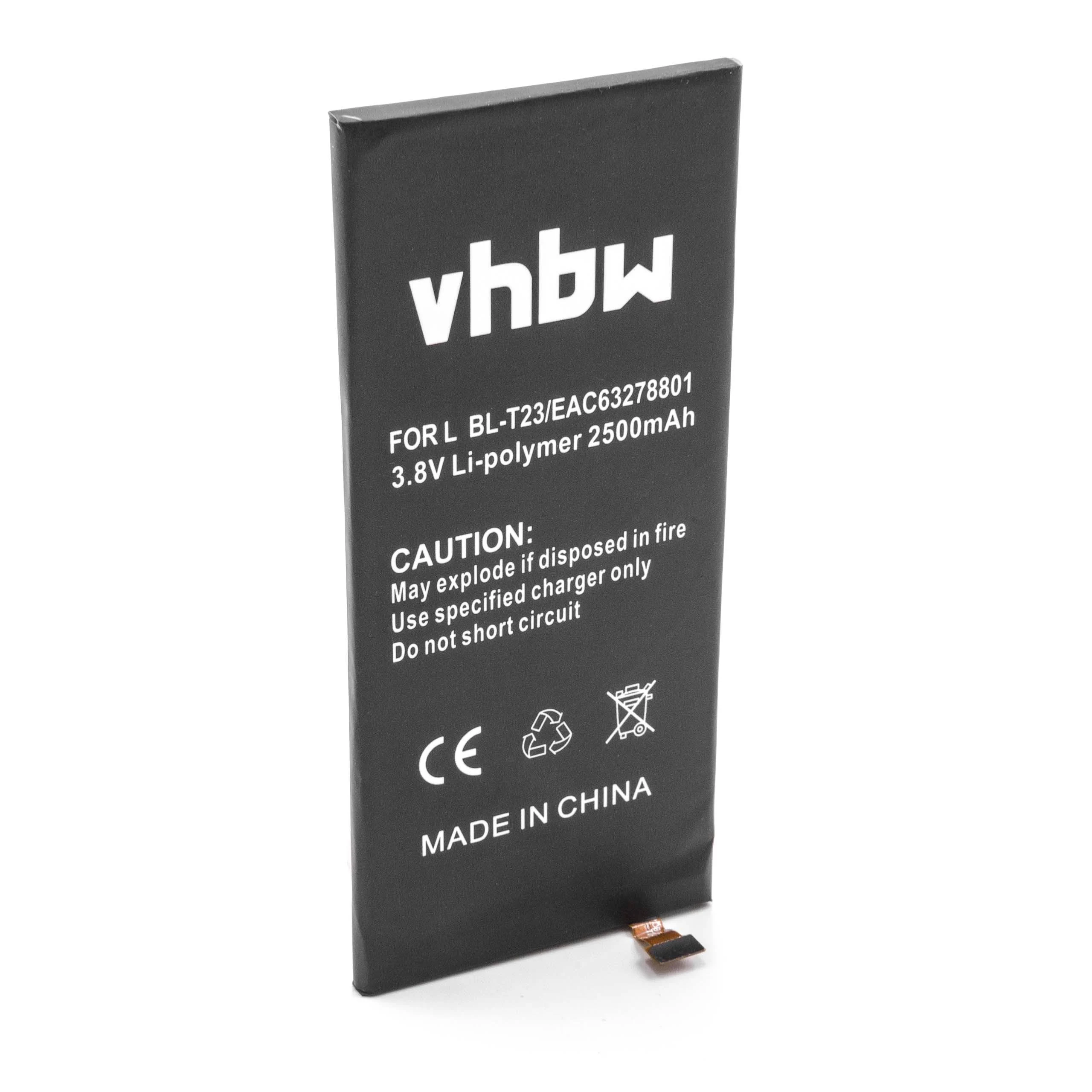 Batterie remplace LG BL-T23, EAC63278801 téléphone portable LG - 2500mAh 3,85V Li-polymère