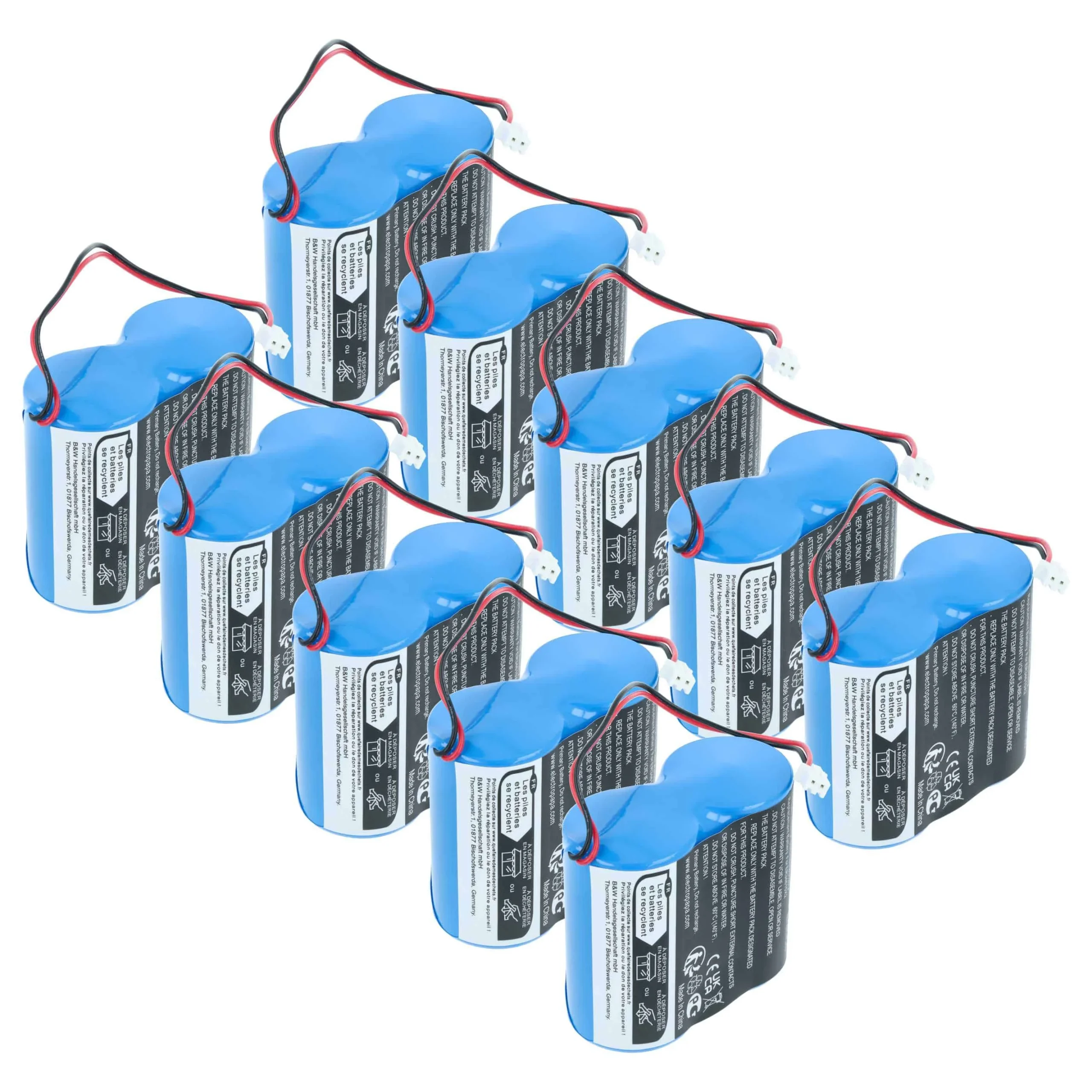 Pile (10 pcs.) remplace Siemens E-1574 outil de mesure Siemens - 27000mAh 3,6V Li-MnO2
