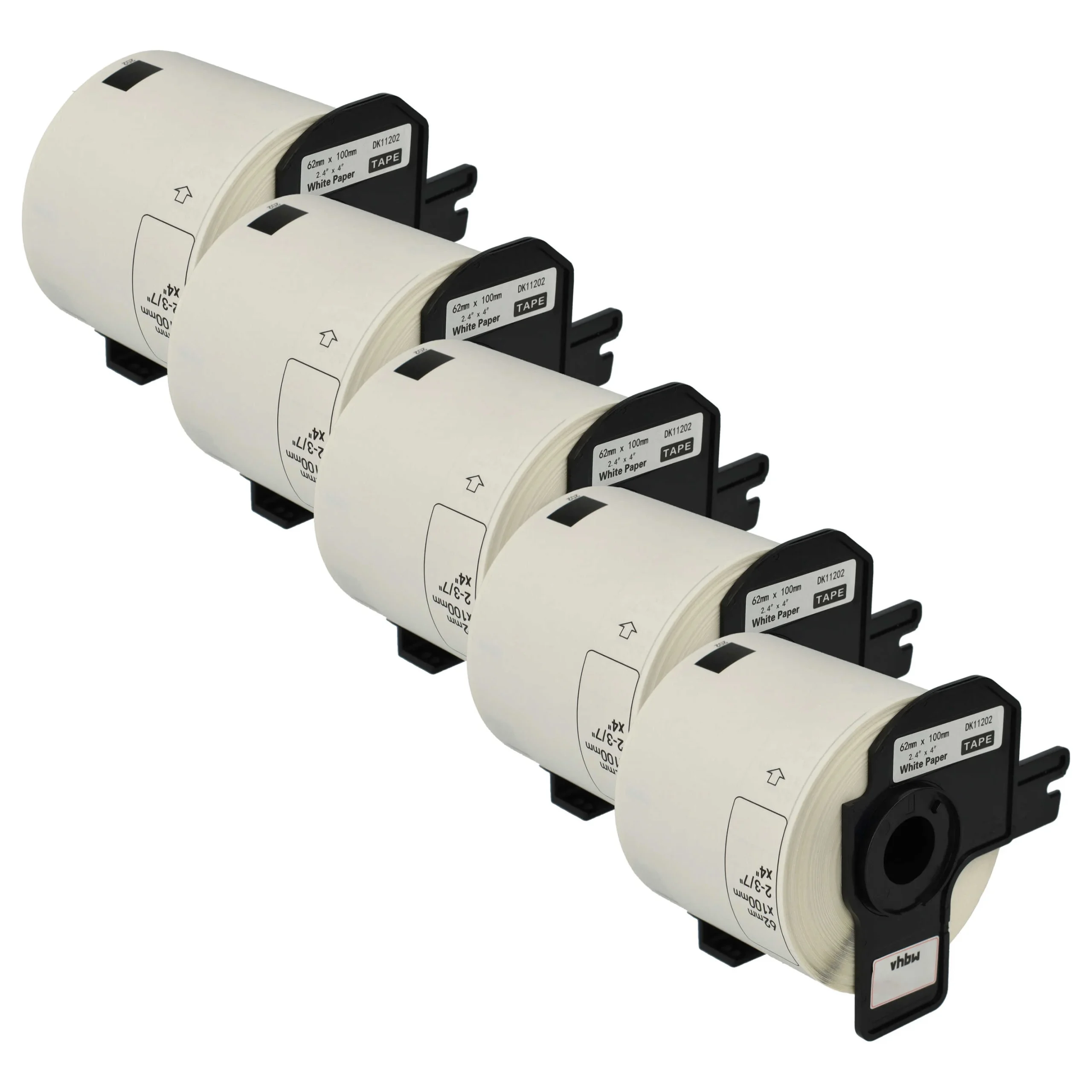 5x Étiquette remplacent Brother DK-11202 pour imprimante étiqueteuse - 62mm x 100mm + support