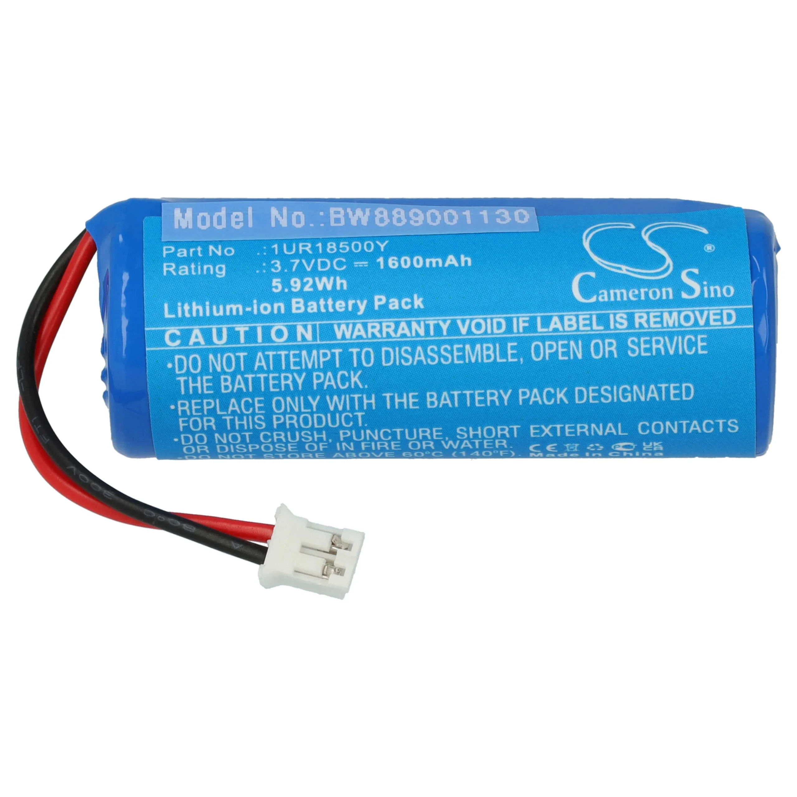 Batterie remplace Rowenta 1UR18500Y épilateur - 1600mAh 3,7V Li-ion