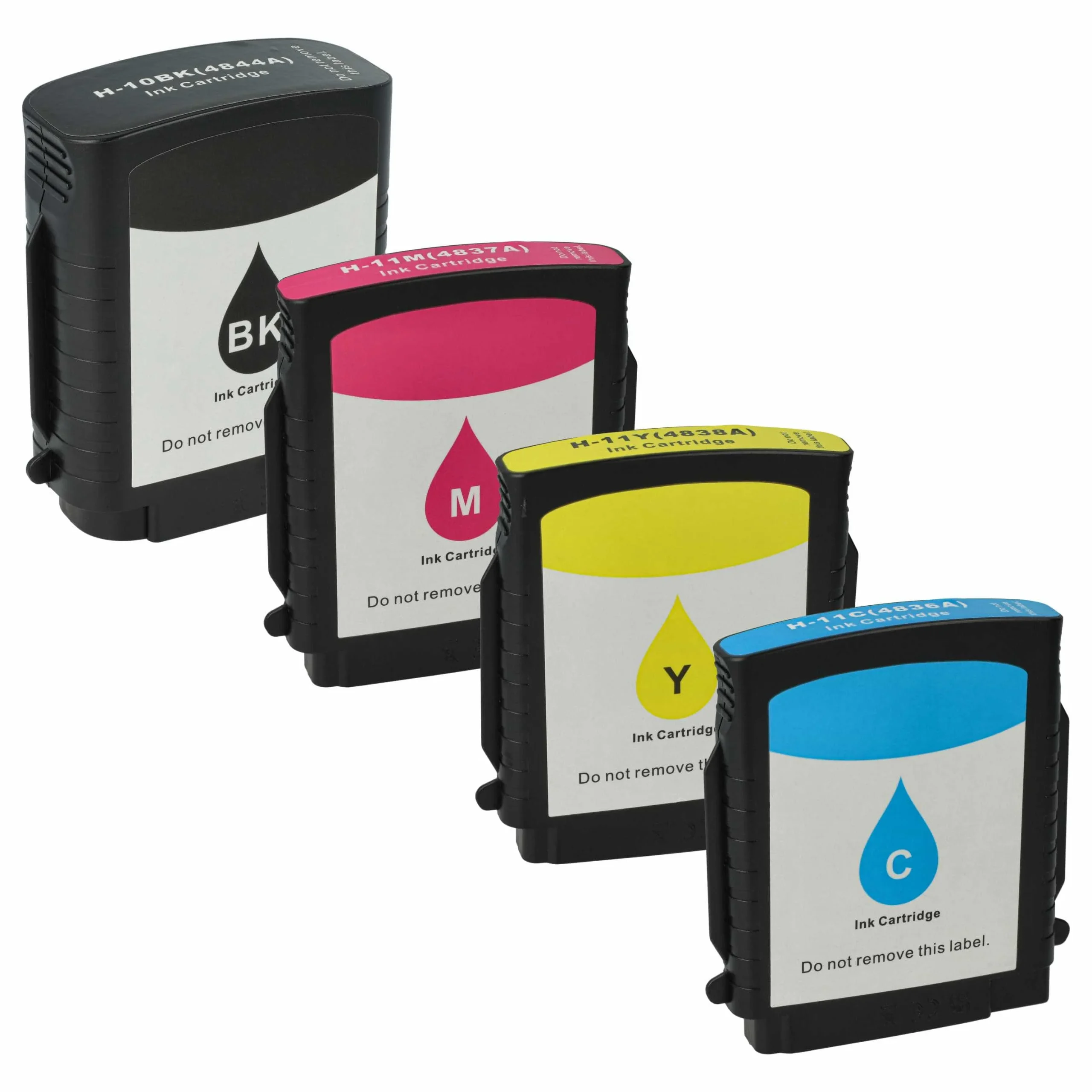 4x Cartouches remplace HP 11, C4836A, C4837A pour imprimante - Accessoires pour imprimante
