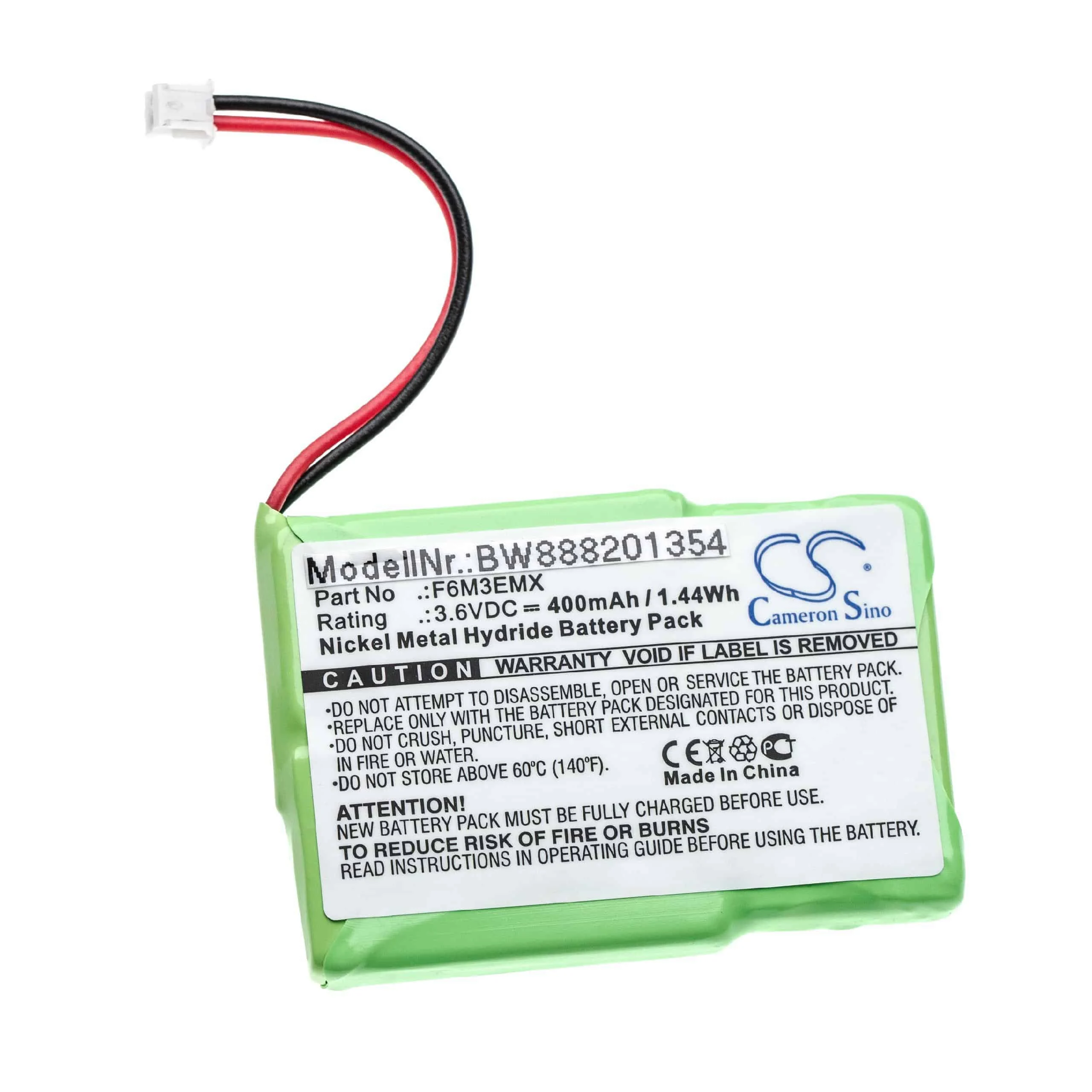 Batterie remplace Agfeo McNairF6M3EMX, F6M3EMX pour téléphone Vodafone - 400mAh 3,6V NiMH