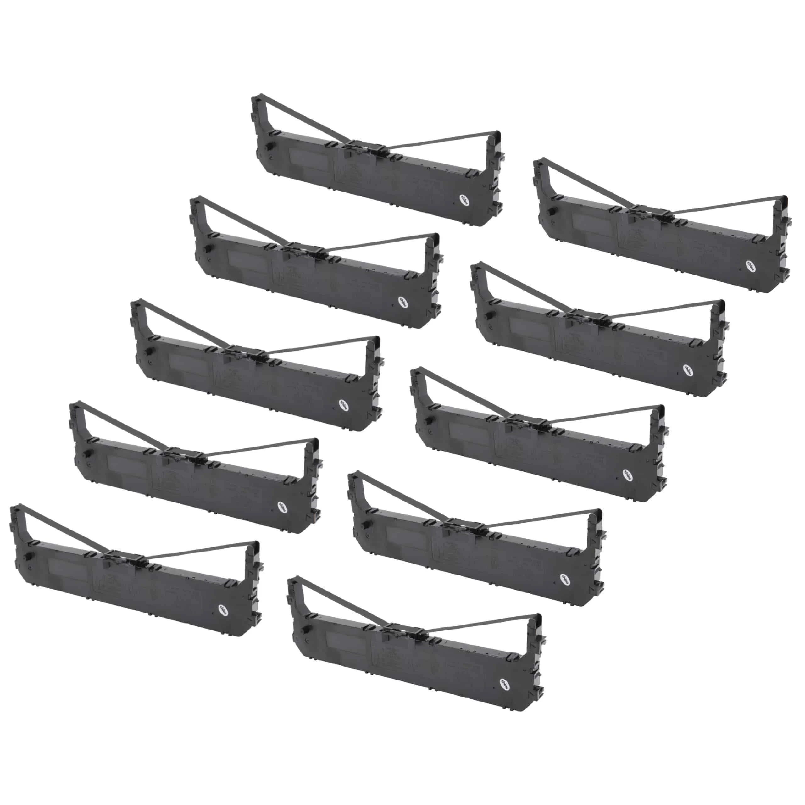 10x Ruban encreur pour imprimante matricielle / étiquette Panasonic KX-P1131, KX-P1668, KX-P180, KX-P181 - noi