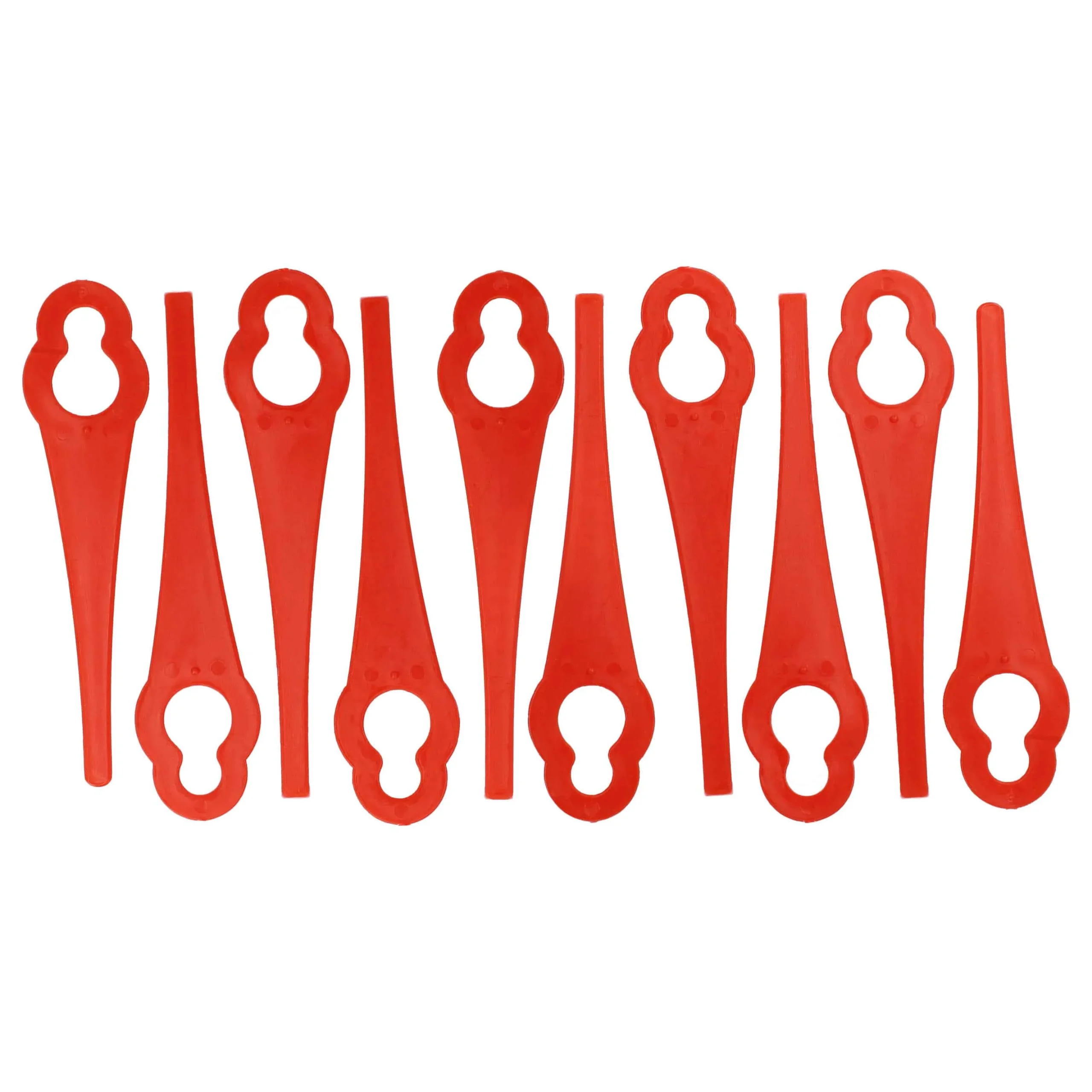 10x Lames remplace ALM BQ026 pour débroussailleuse – Couteaux nylon / plastique, Rot - Accessoires pour outils