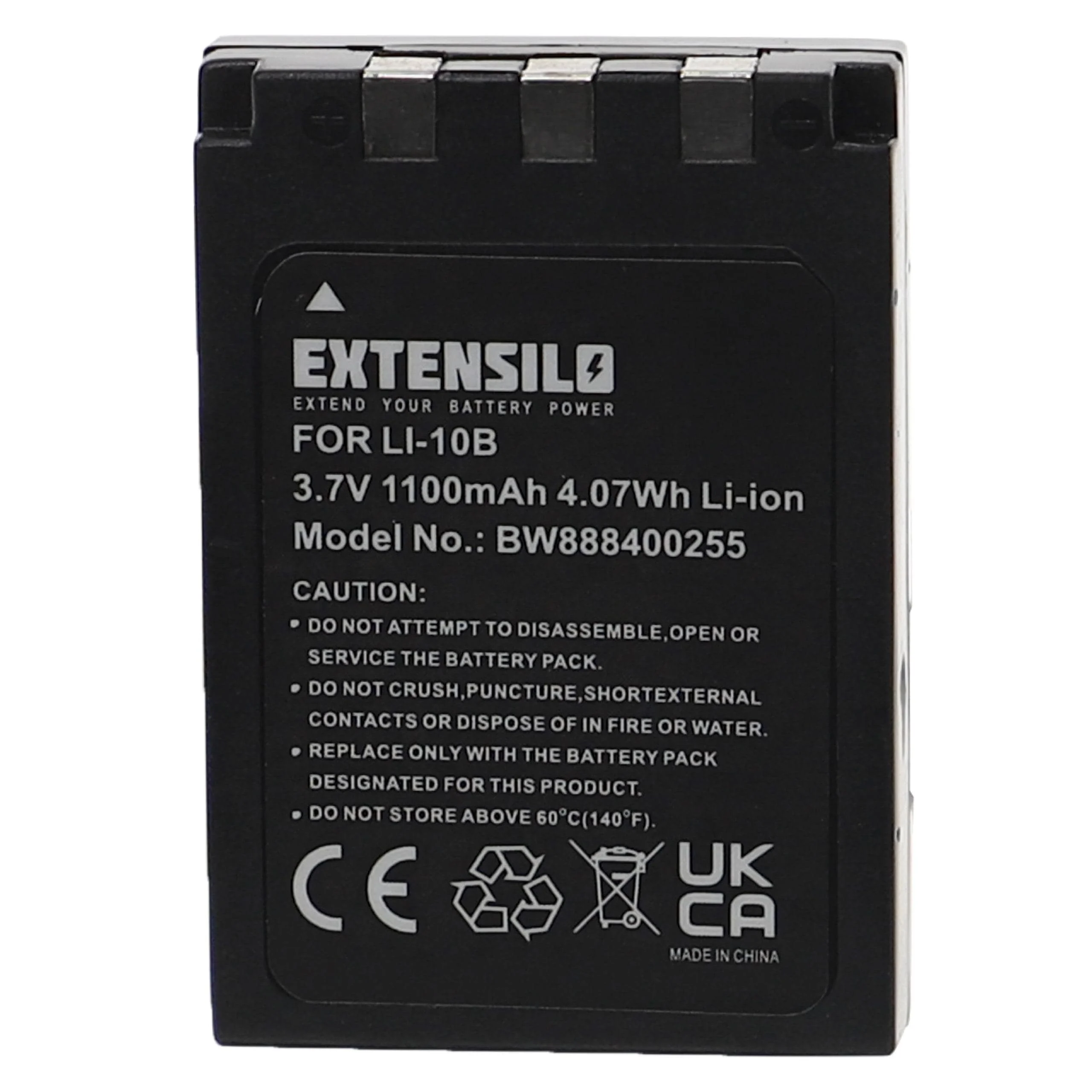 Batterie remplace Olympus Li-10B, Li-12B pour appareil photo Olympus- 1100mAh 3,7V Li-ion