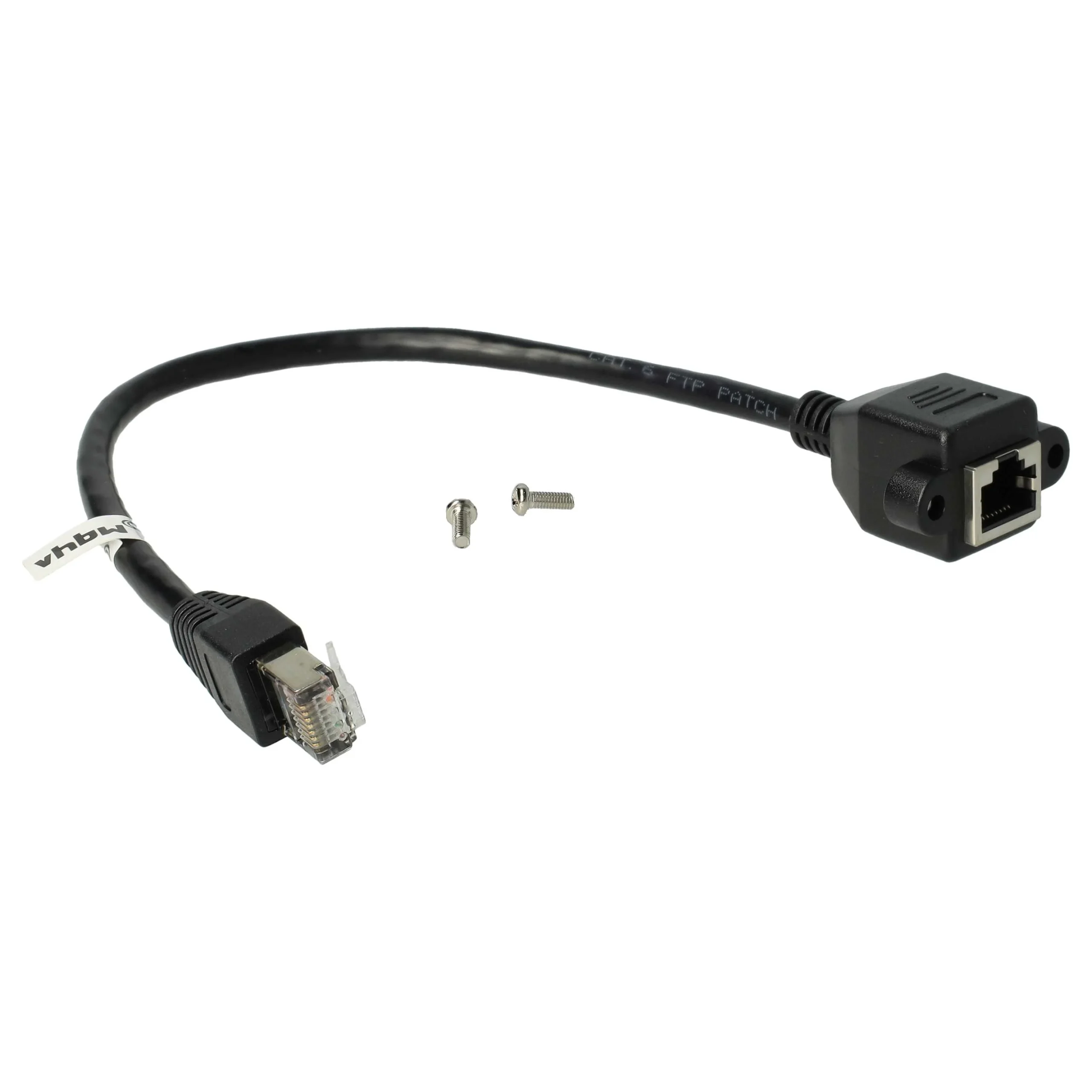 Câble de rallonge Cat6 RJ45 mâle vers RJ45 femelle - Câble LAN Ethernet avec prise RJ45 encastrée, 0,3 m