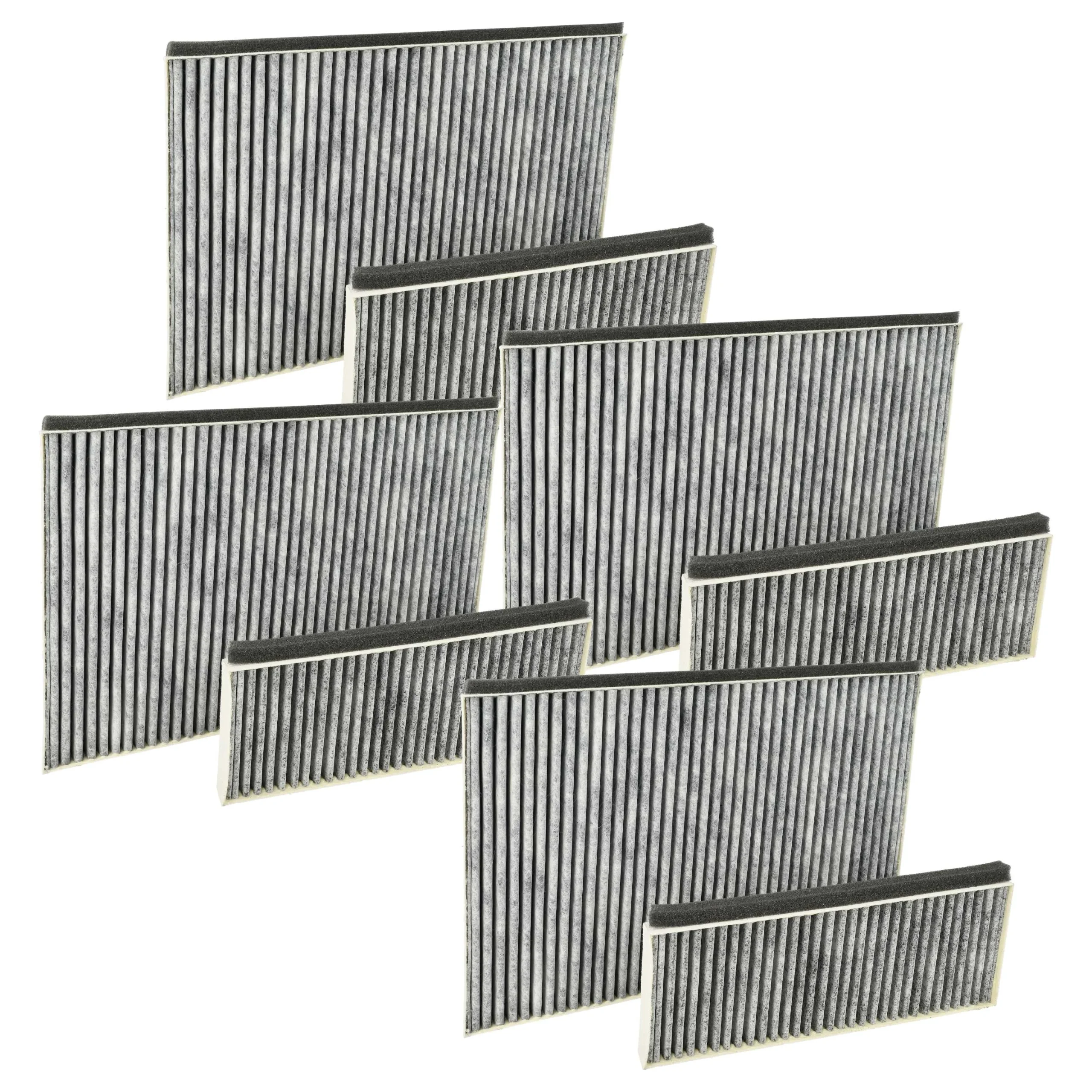8x filtres pour hotte aspirante remplacement pour Alapure HFK8700 - filtre à charbon actif
