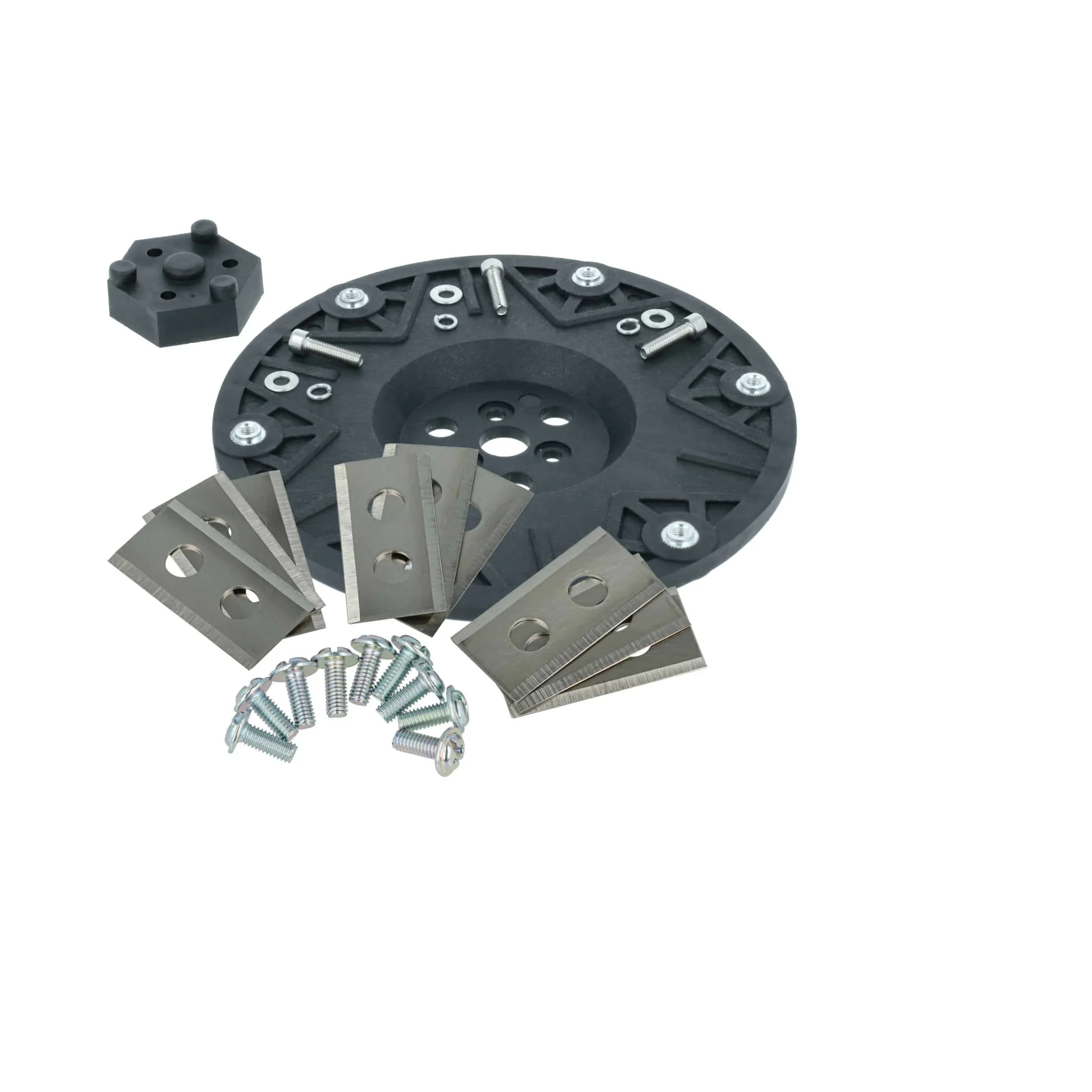 vhbw Kit d'accessoires de 10 pièces remplace Einhell 341396001019 pour tondeuse à gazon Kress - noir / argenté