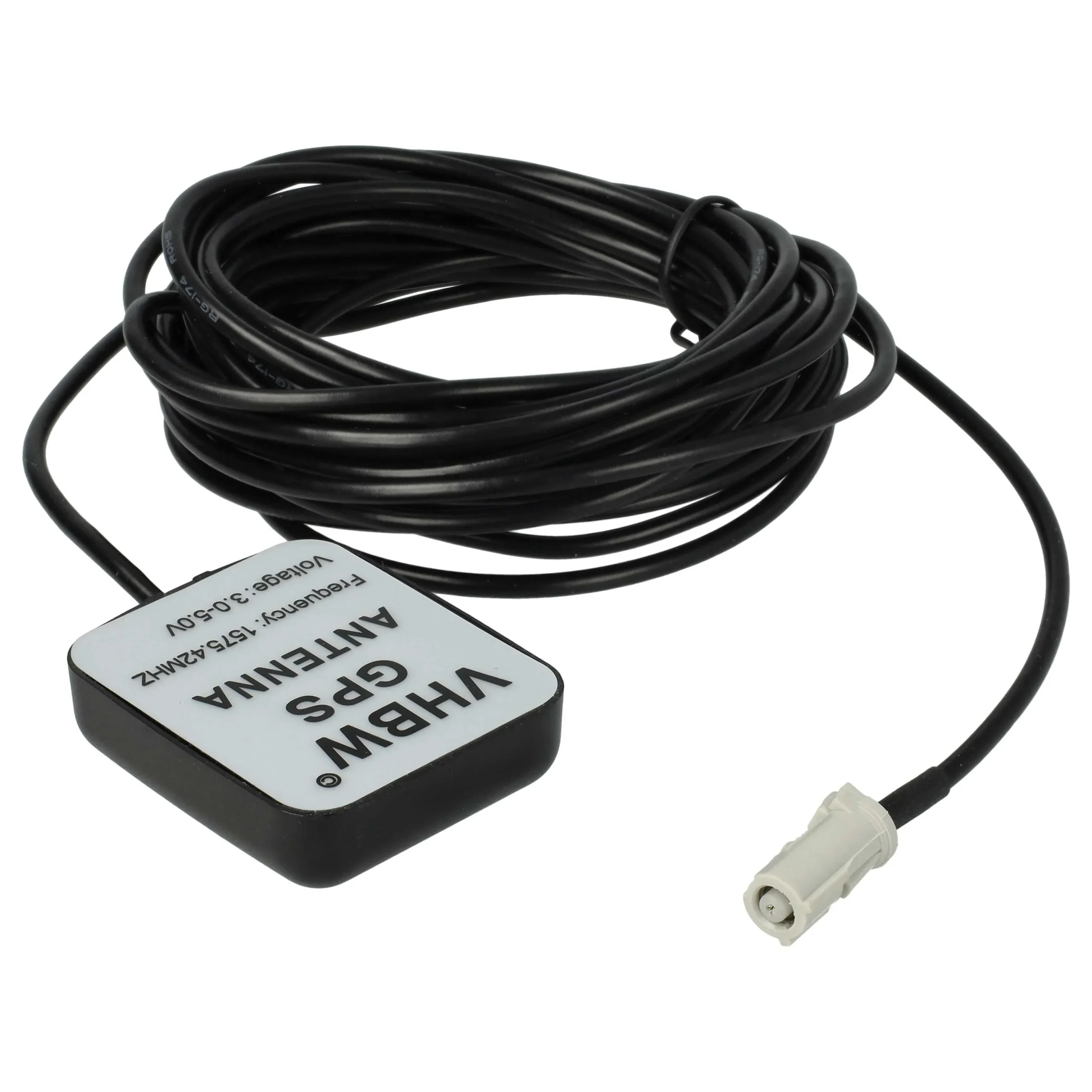Antenne GPS pour navigation Mercedes, Volvo, JVC, Pioneer - Pied magnétique, 5 m, entrée AVIC, noir