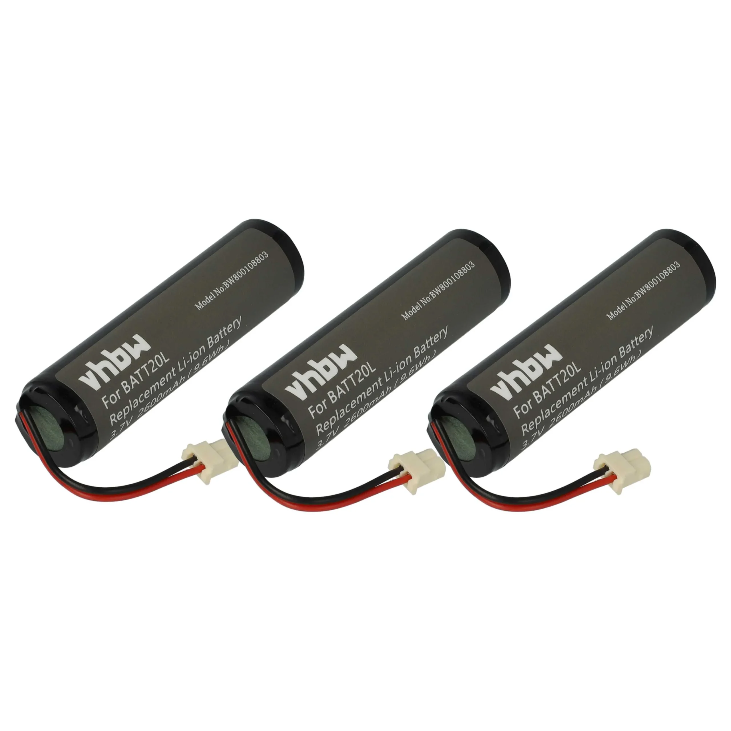 Batterie (3 pcs.) remplace BATT20L radio - 2600mAh 3,7V Li-ion