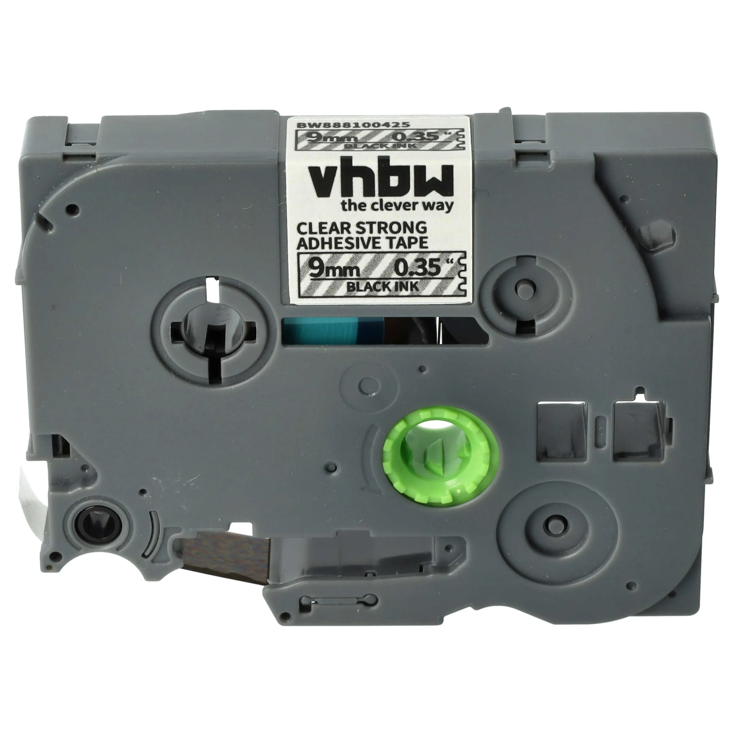 Cassette à ruban remplace Brother TZE-S121 - 9mm lettrage Noir ruban Transparent, plastique, extra fort