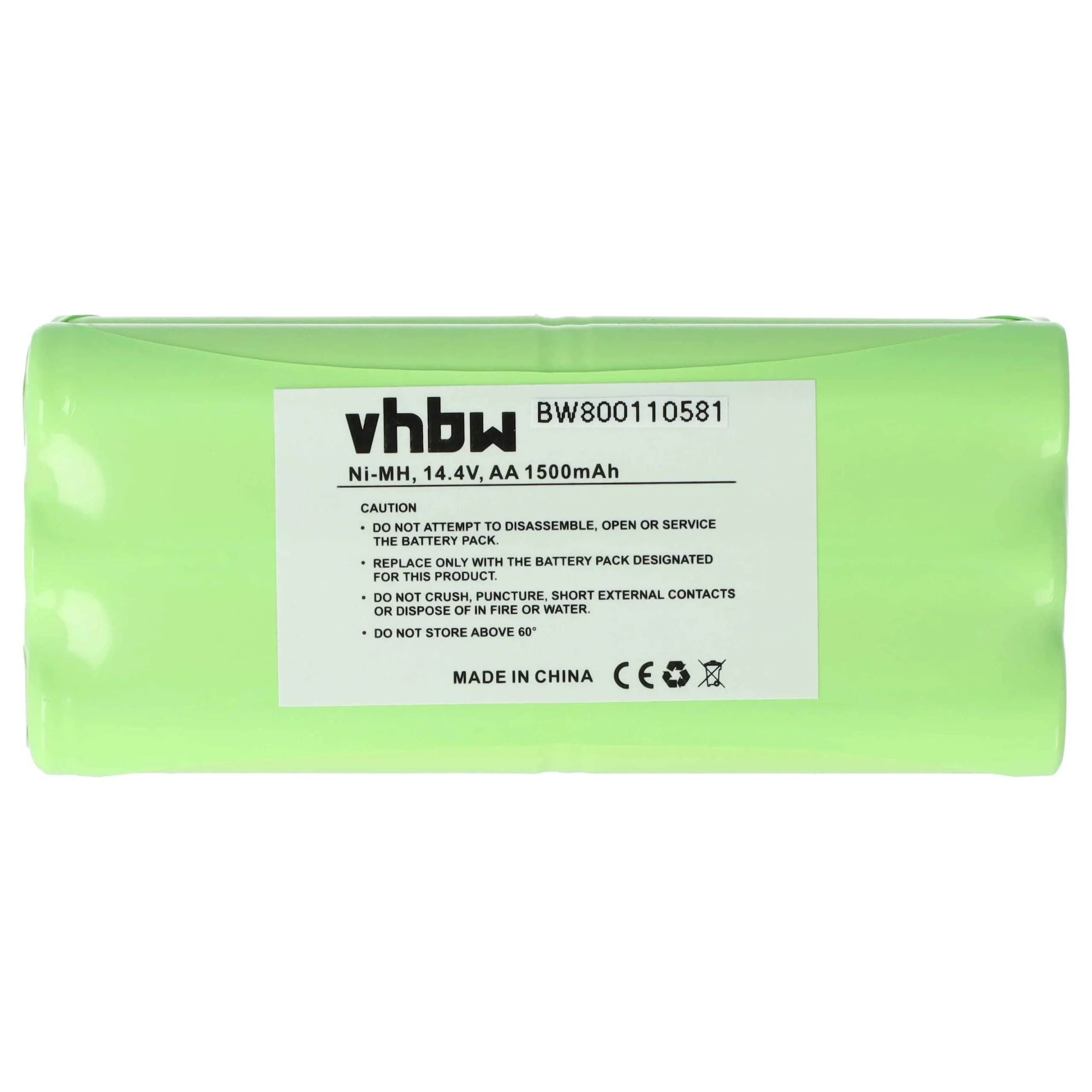 Batterie remplace Dirt Devil 0606004, 0607004, 0610014 pour robot aspirateur Puppyoo - 1500mAh 14,4V NiMH