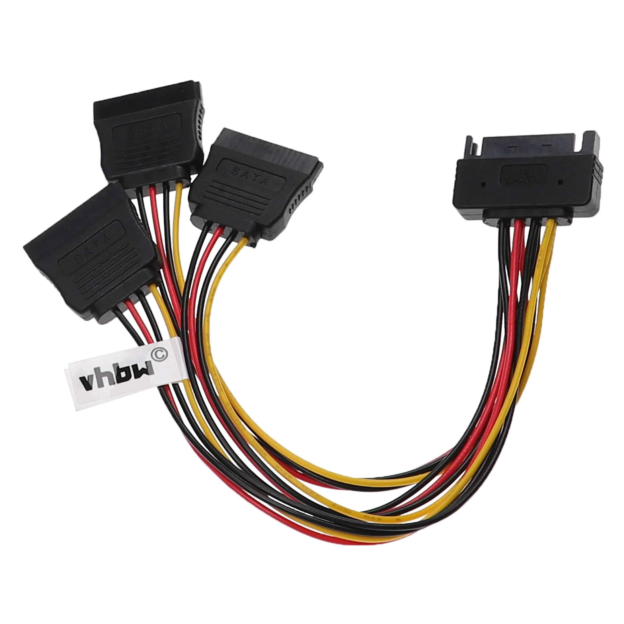 Câble d'alimentation vers 3x ports SATA pour disque dur - Câble SATA, 9,7 cm