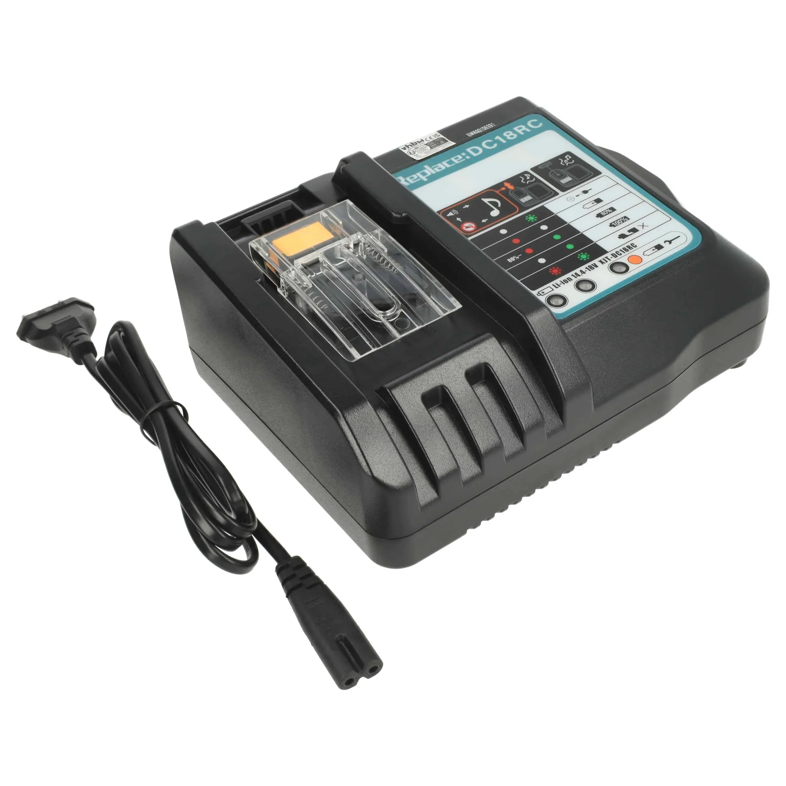 Chargeur remplace Makita DC18RC, DC18SD, DC18 pour batterie d'outil électrique Dolmar - Li-ion