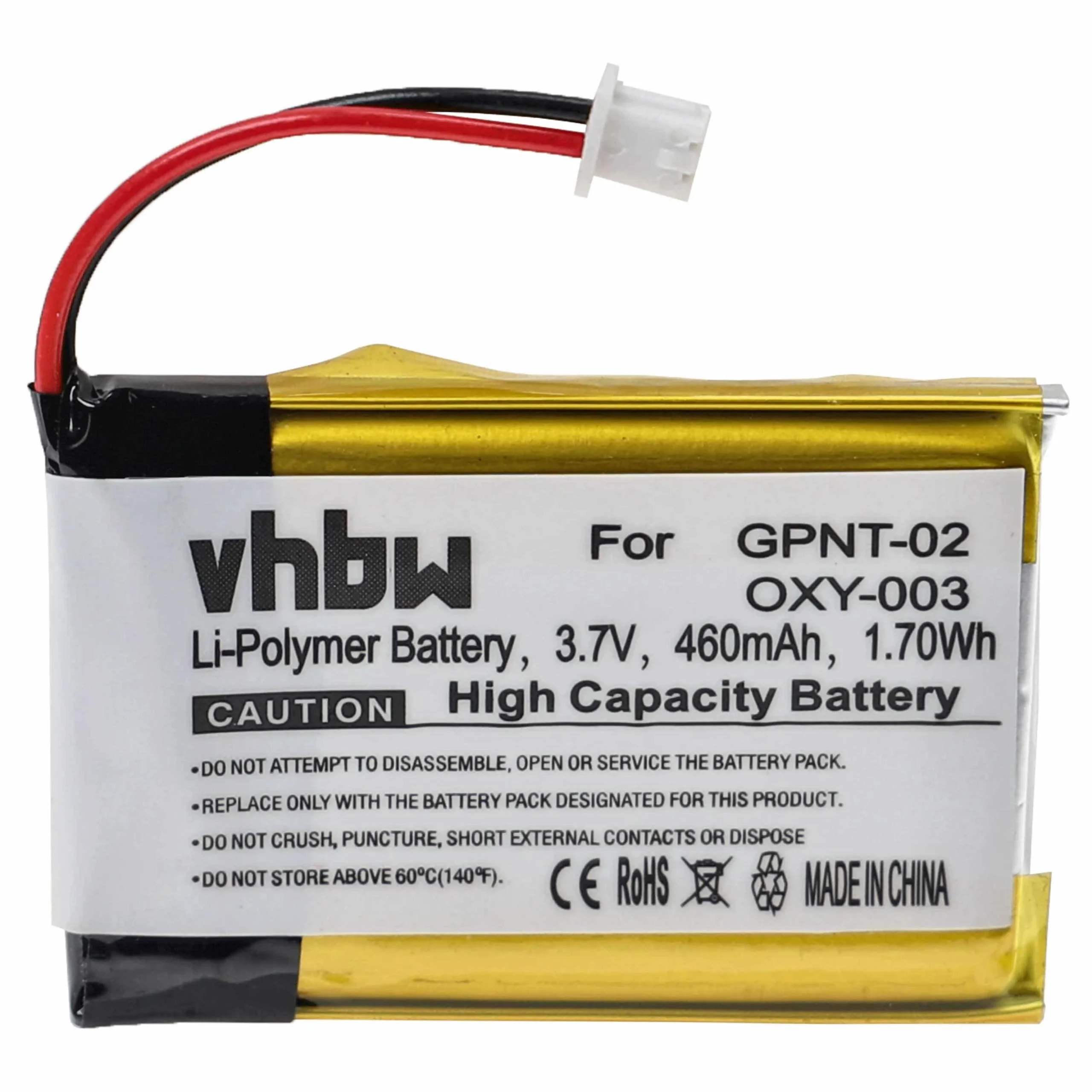 Batterie remplace Nintendo OXY-001, OXY-003, GPNT-02 console de jeux - 460mAh 3,7V Li-polymère