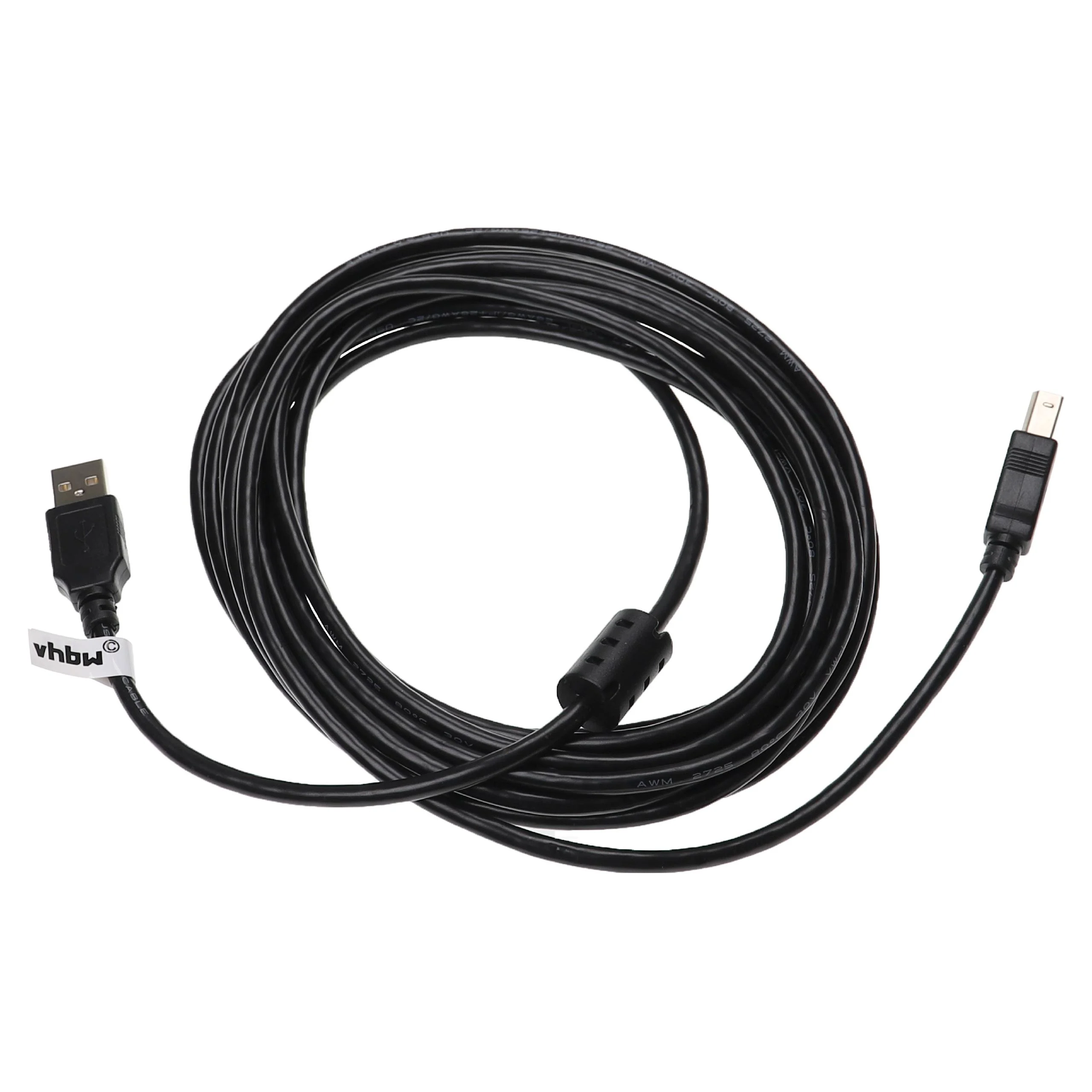 Câble USB A vers USB B pour raccordement d'imprimante, scanner, fax - 5 m