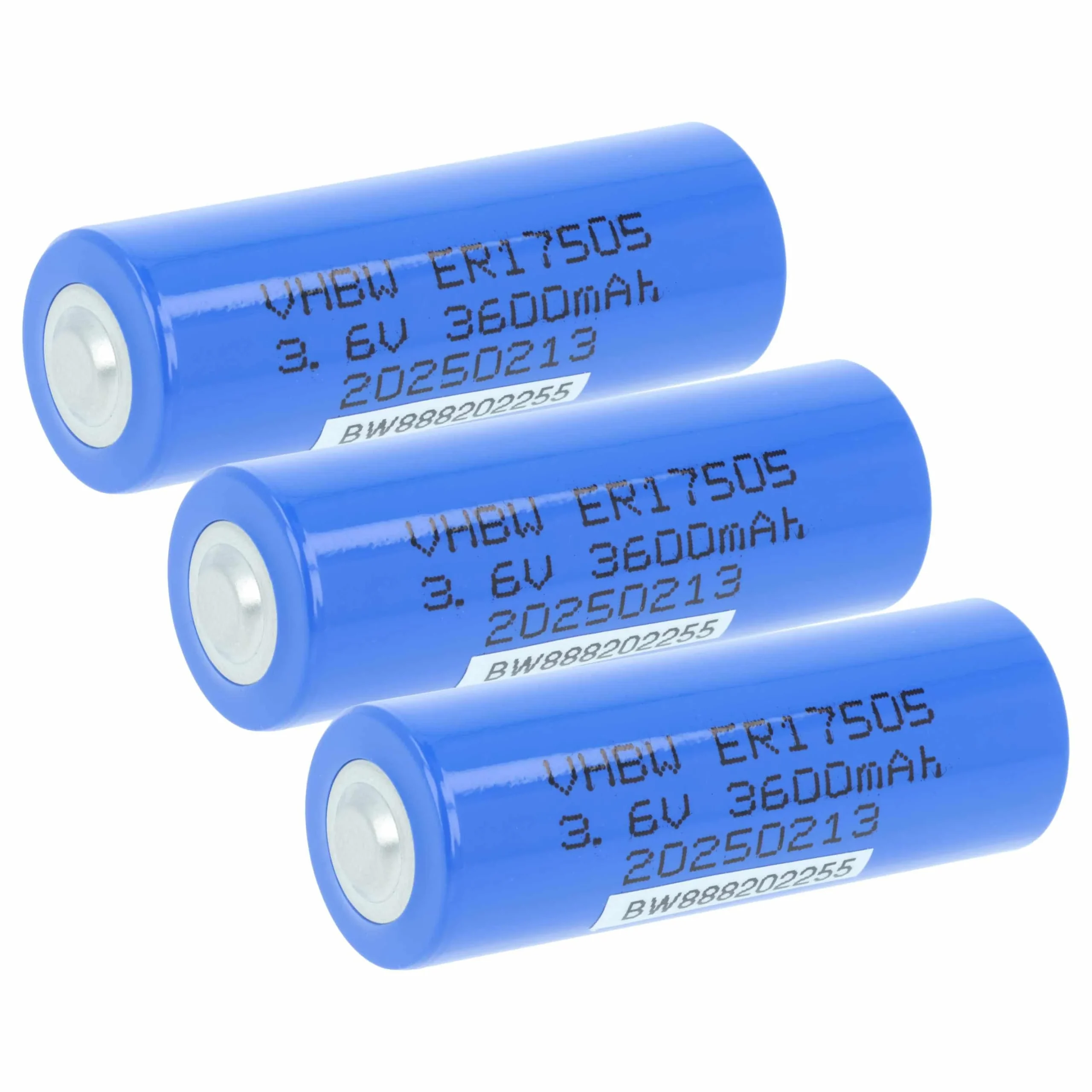 Pile (3 pcs.) spéciales ER17505 / SB-A01 (Size A) / LS17500 / ER17/50 - 3600mAh 3,6V Li-MnO2