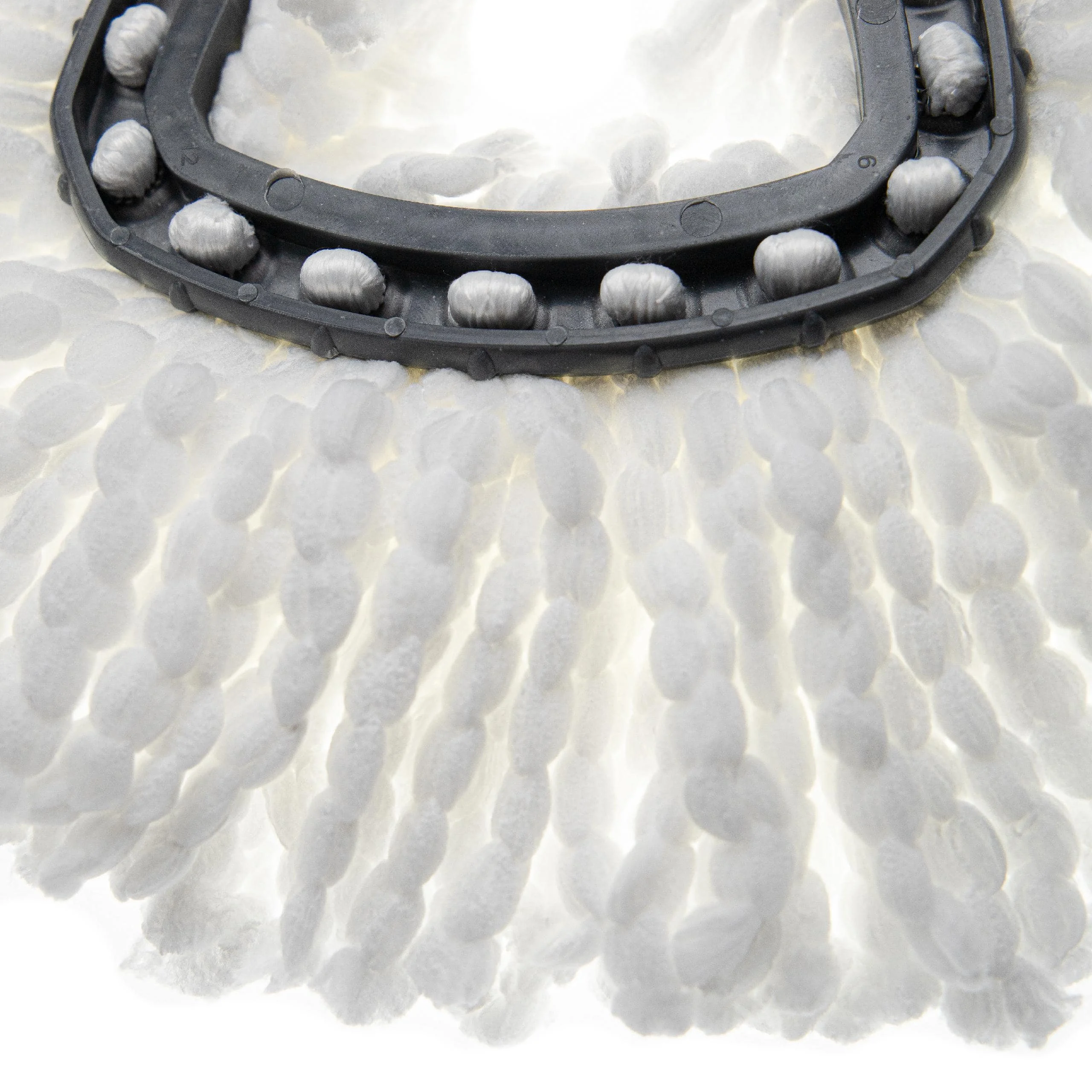 2x Lingette remplace Vileda 152623 pour balais serpillère Vileda - microfibre, noir, blanc