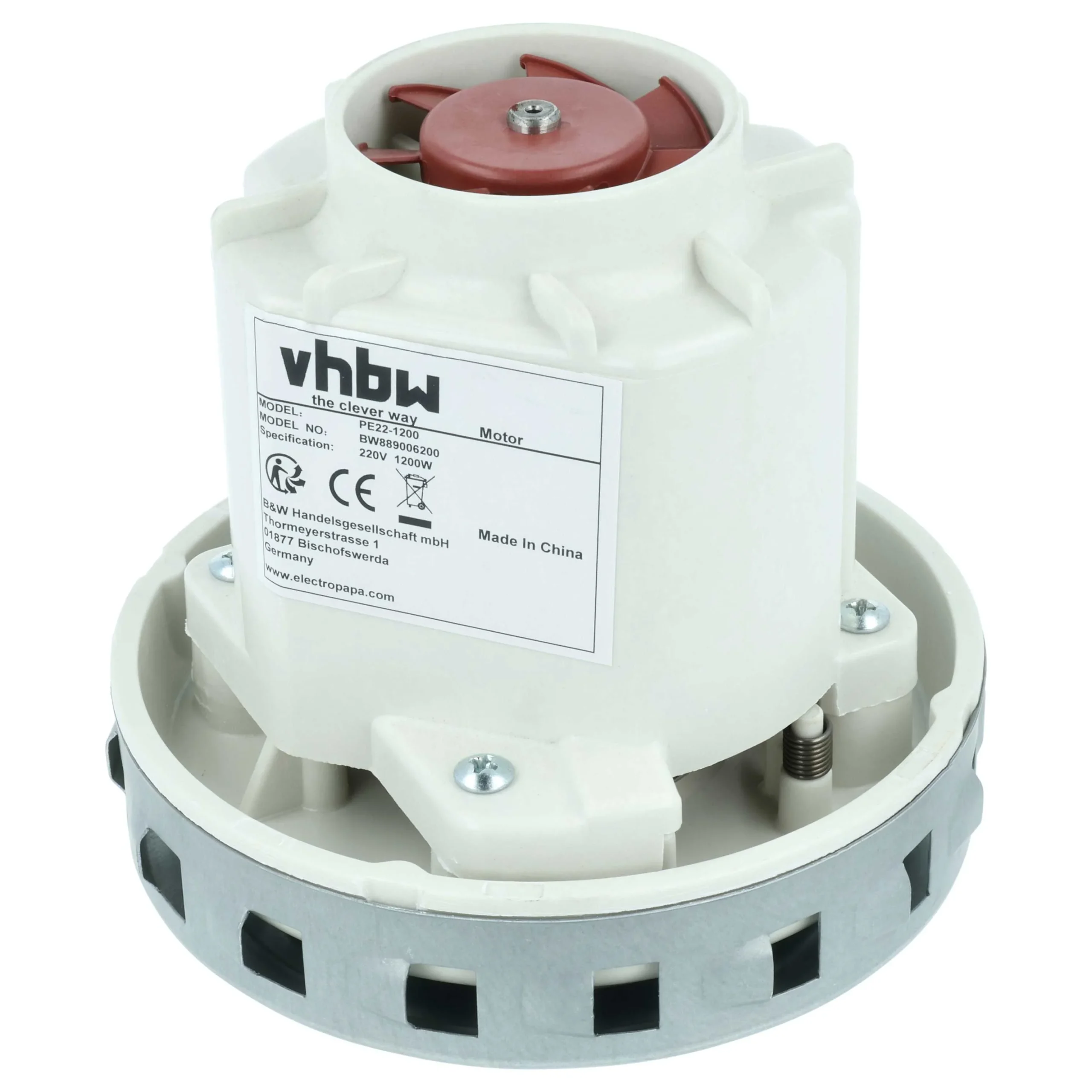 Moteur remplace Domel 4.624-034.0, 467.3.402-5 pour aspirateur Thomas - Moteur d'aspirateur, 1200 W