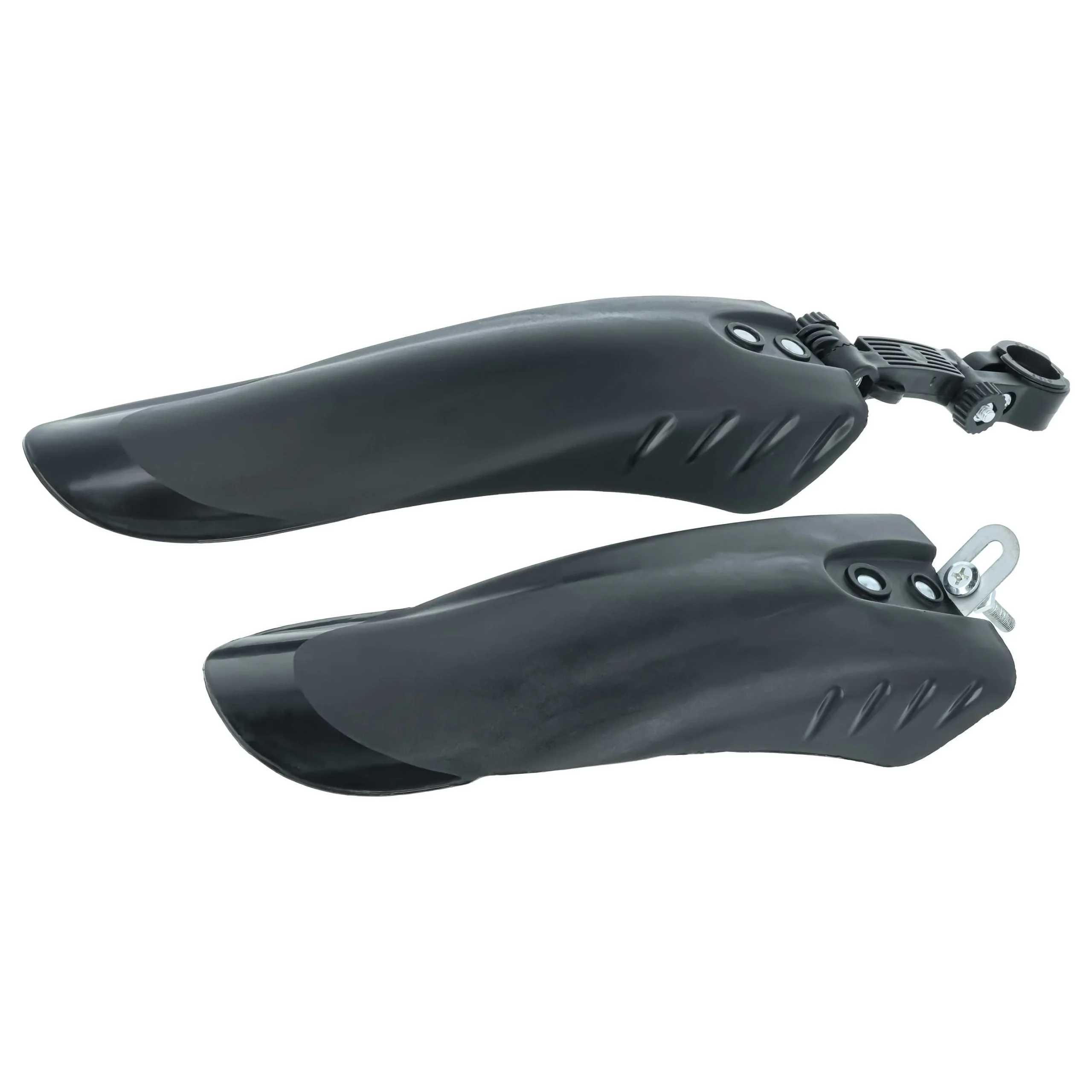 2x Garde-boue pour roue avant ou arrière pour VTT avec roues de 24/26" - noir / noir brillant