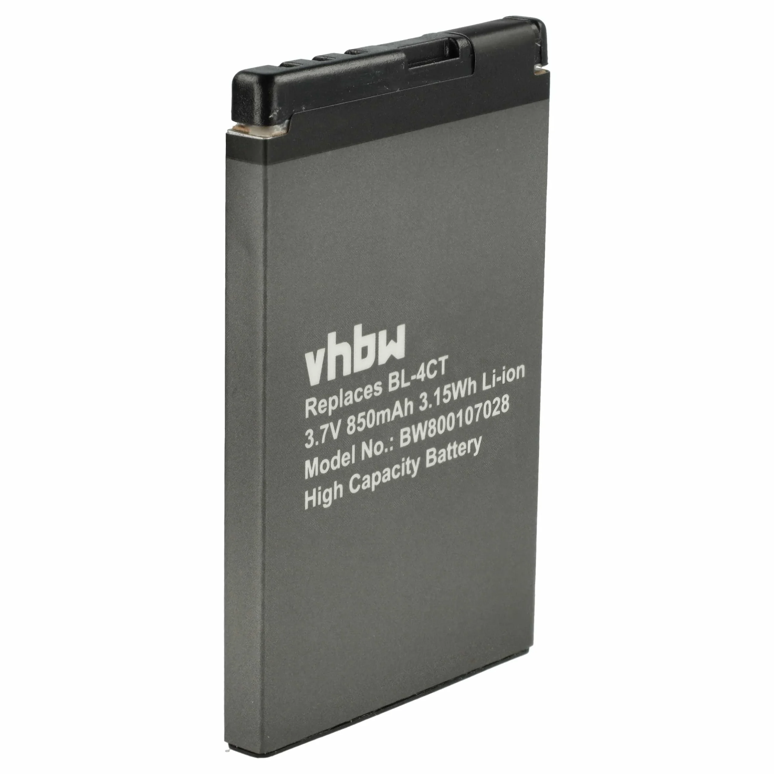 Batterie remplace Nokia BL-4CT téléphone portable BLU - 850mAh 3,7V Li-ion