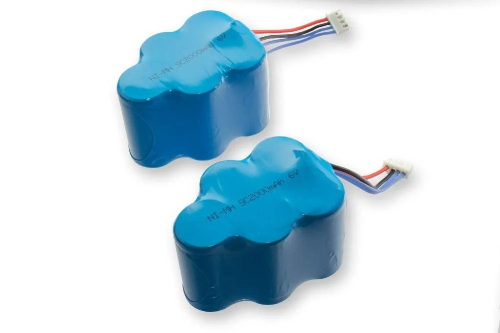 2x Batteries remplace 945-0005, 945-0006, 205-0001, 945-0024 pour robot aspirateur Hoover - 2000mAh 6V NiMH