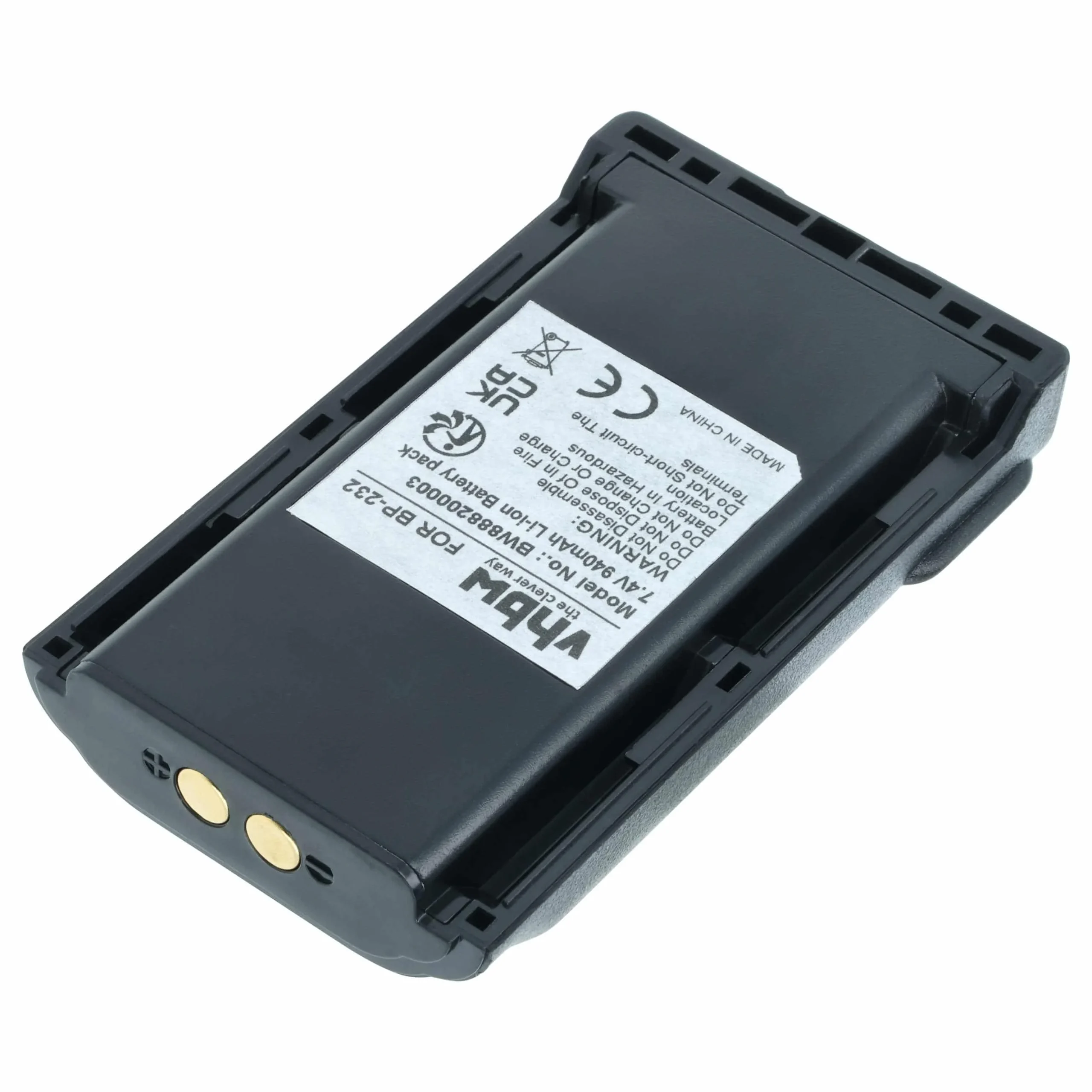 Batterie remplace Icom BJ-2000, BP-231, BP-230, BP-230N pour radio talkie-walkie Icom- 940mAh 7,4V Li-ion