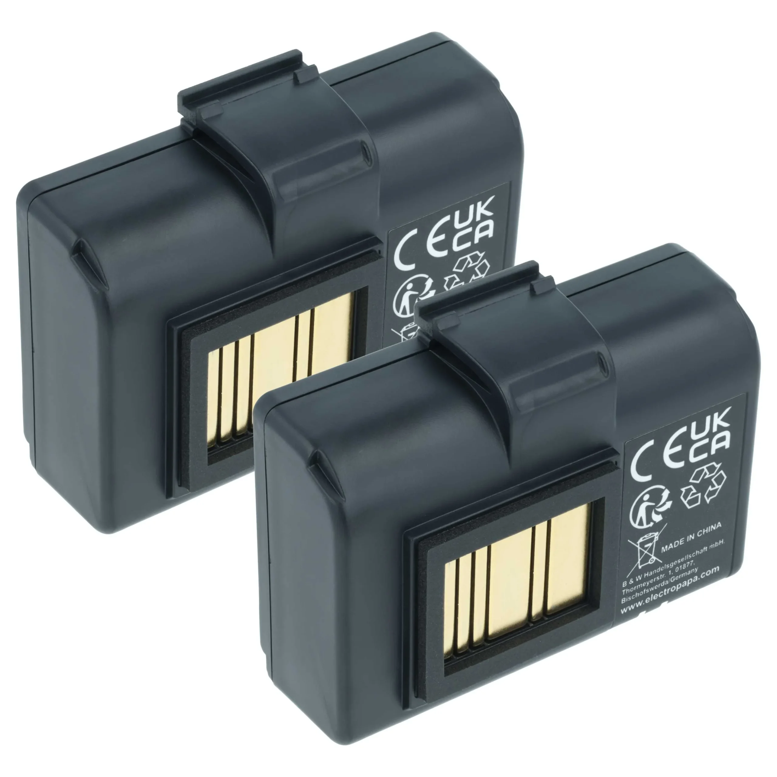 2x Batteries remplace Zebra AT16004, BTRY-MPP-34MA1-01 pour imprimante Zebra - 2600mAh 7,4V Li-ion