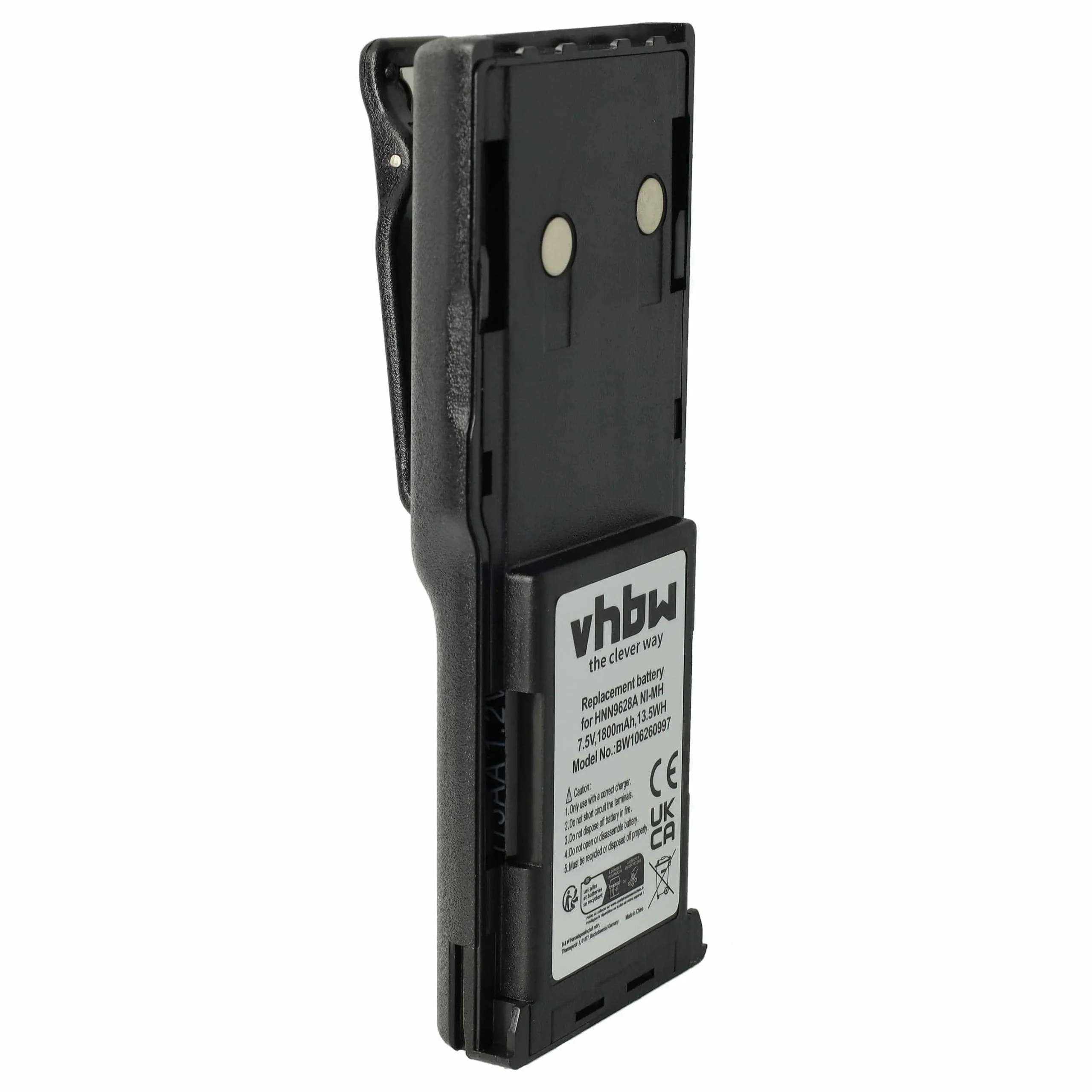 Batterie remplace Motorola HNN8133C, HNN8308A, HNN9628 pour radio talkie-walkie Motorola- 1800mAh 7,5V NiMH