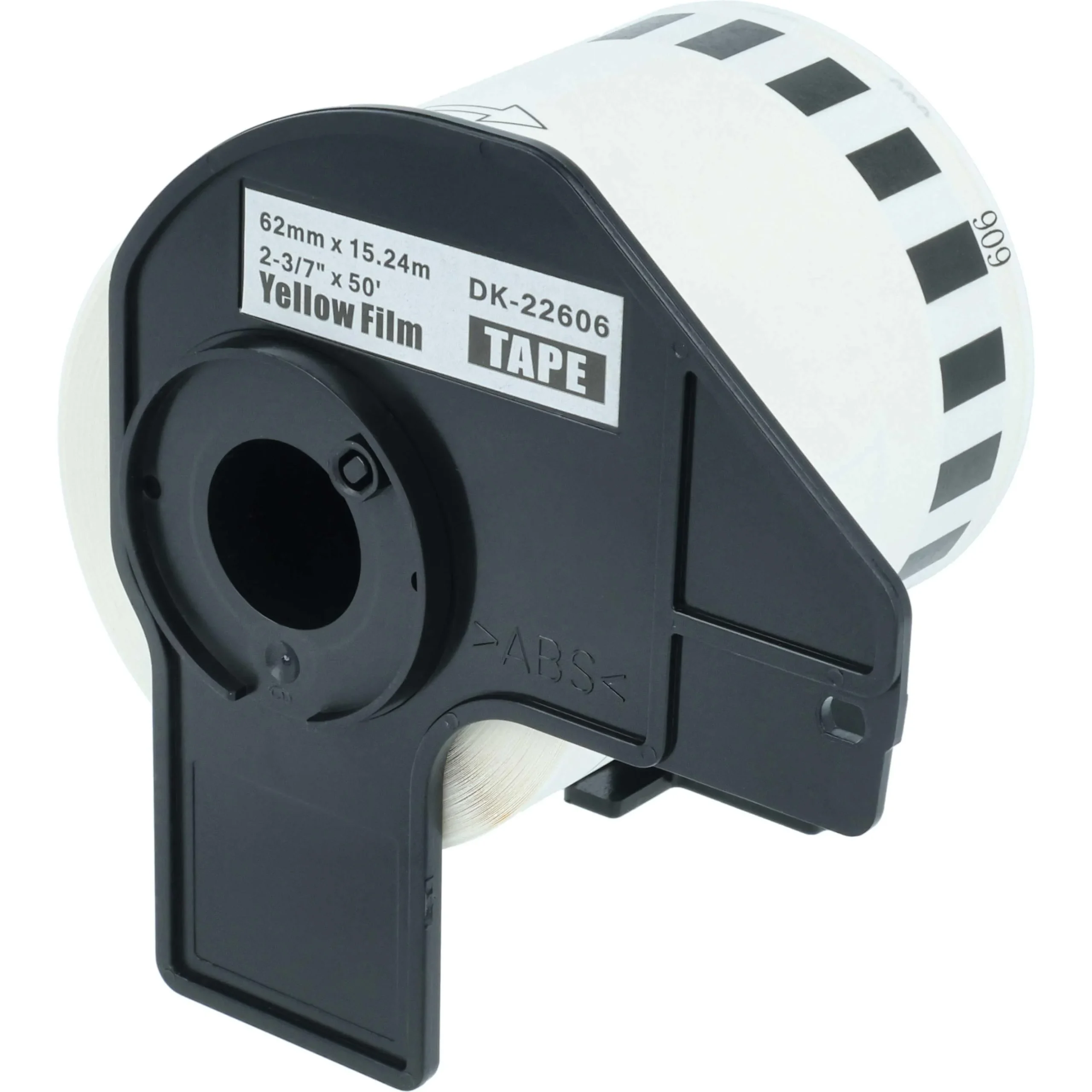 Étiquette remplacent Brother DK-22606 pour imprimante étiqueteuse - premium 62mm x 15,24m + support