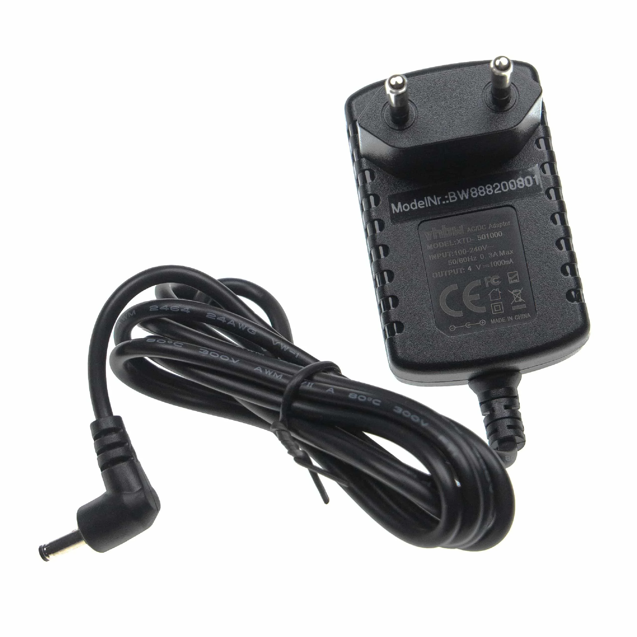 Alimentation remplace Wahl 4V/1A pour rasoir, tondeuse Wahl - 8 cm