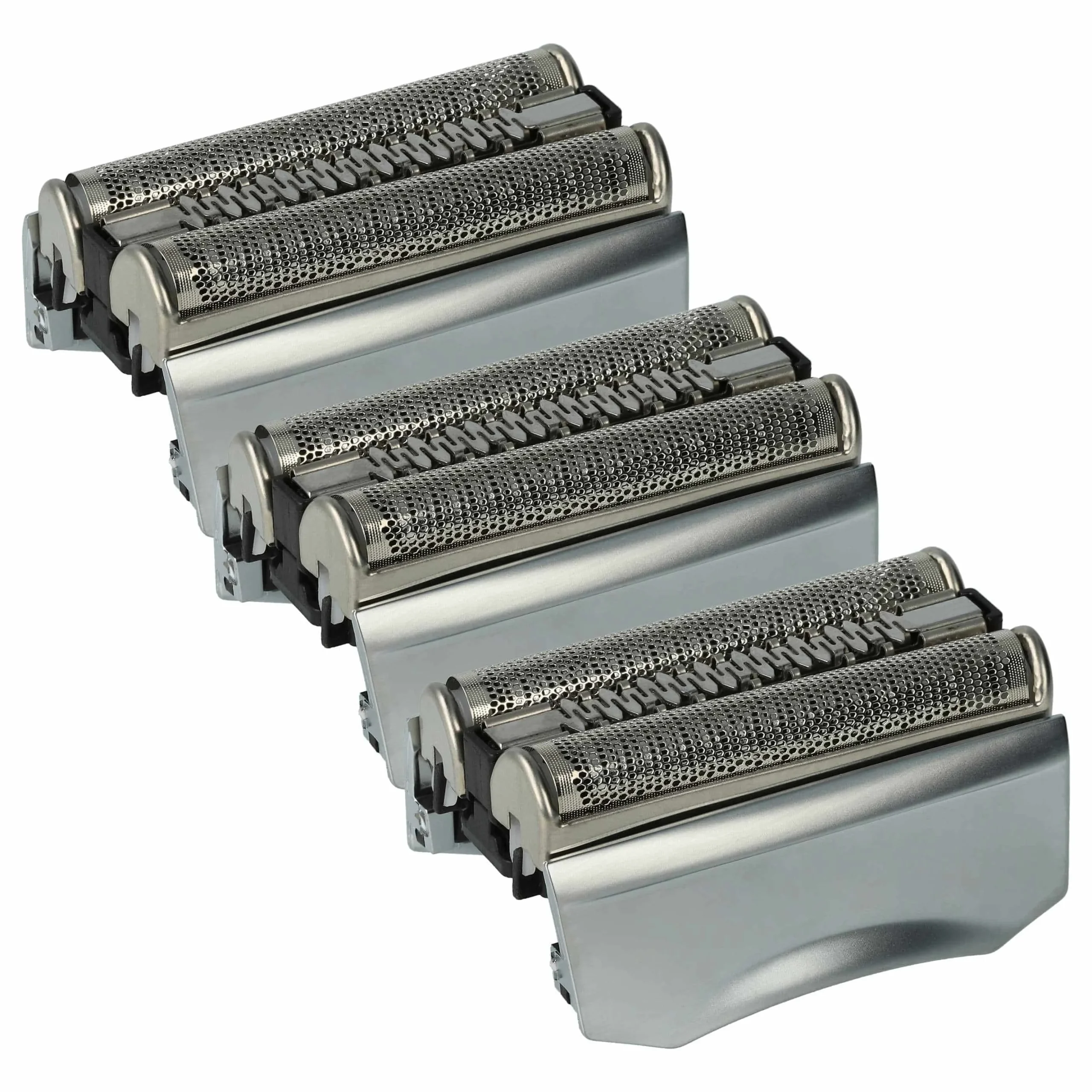 3x Têtes de rasoir remplace Braun 70B, 70S pour rasoir électrique Braun - argenté