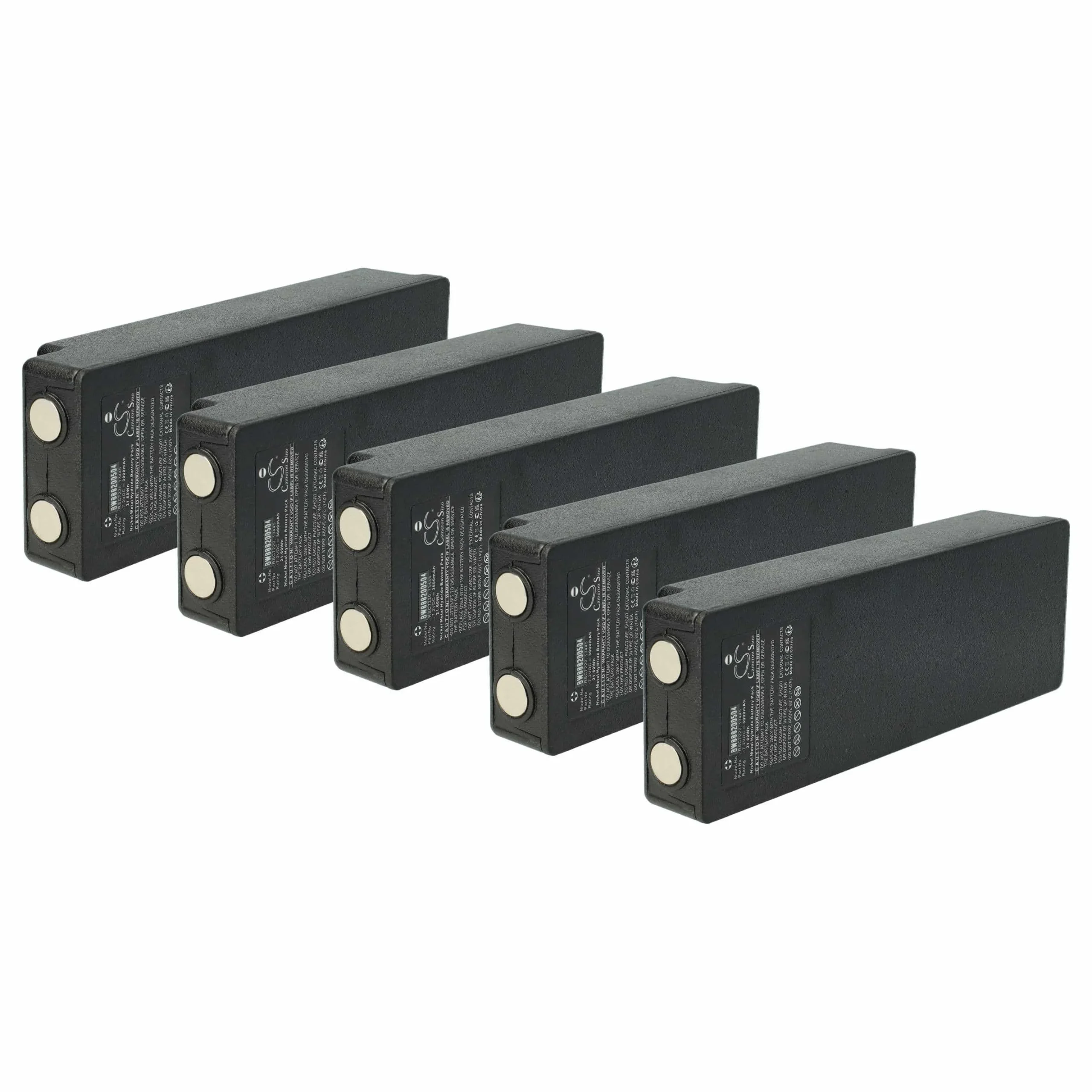 Batterie (5 pièces) remplace Palfinger IM6024, 17162, 708031757, 16131, 1026, 13445 - 3000mAh 7,2V NiMH