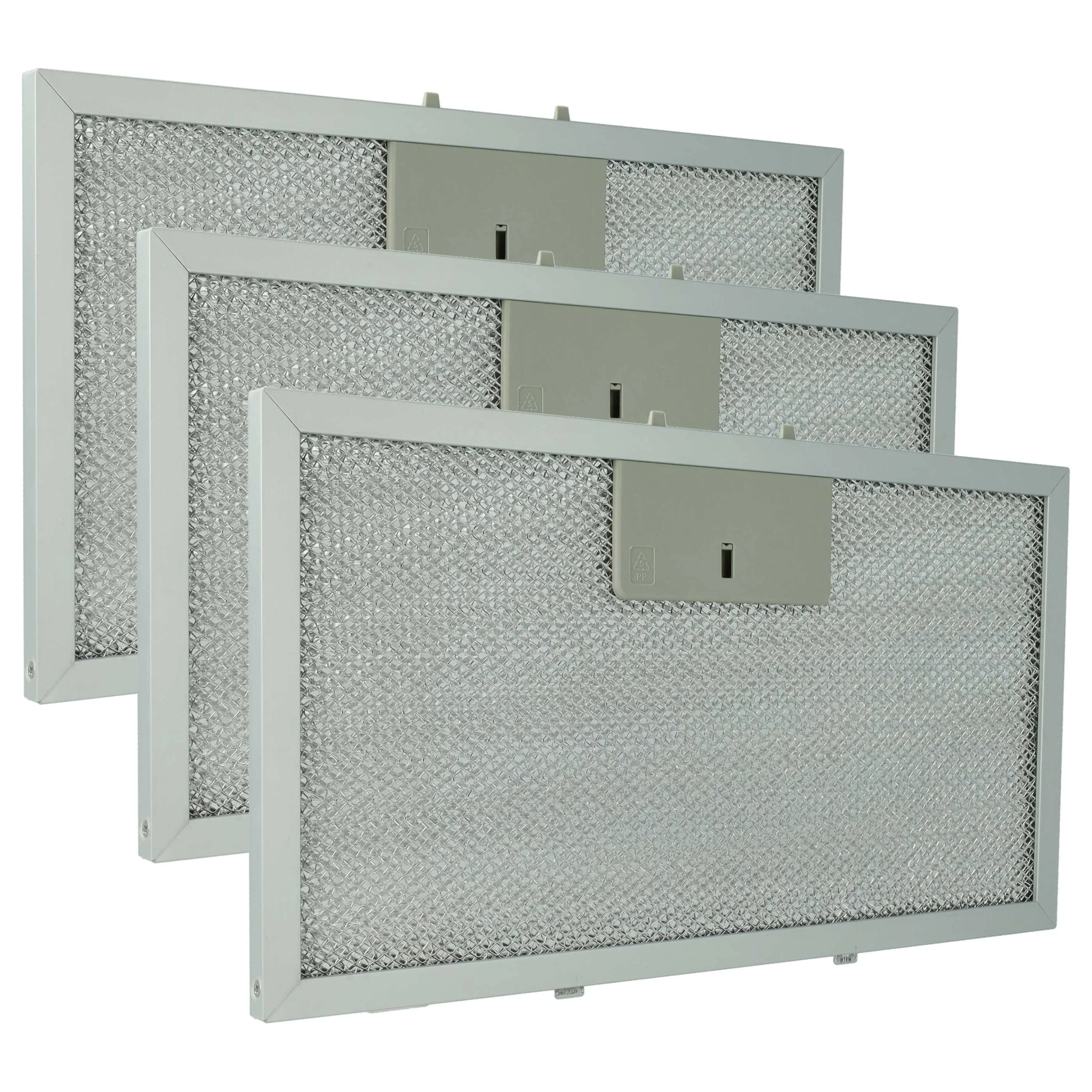 3x Filtres métal remplace Klarstein 10034874 pour hotte aspirante - Accessoires appareils ménagers