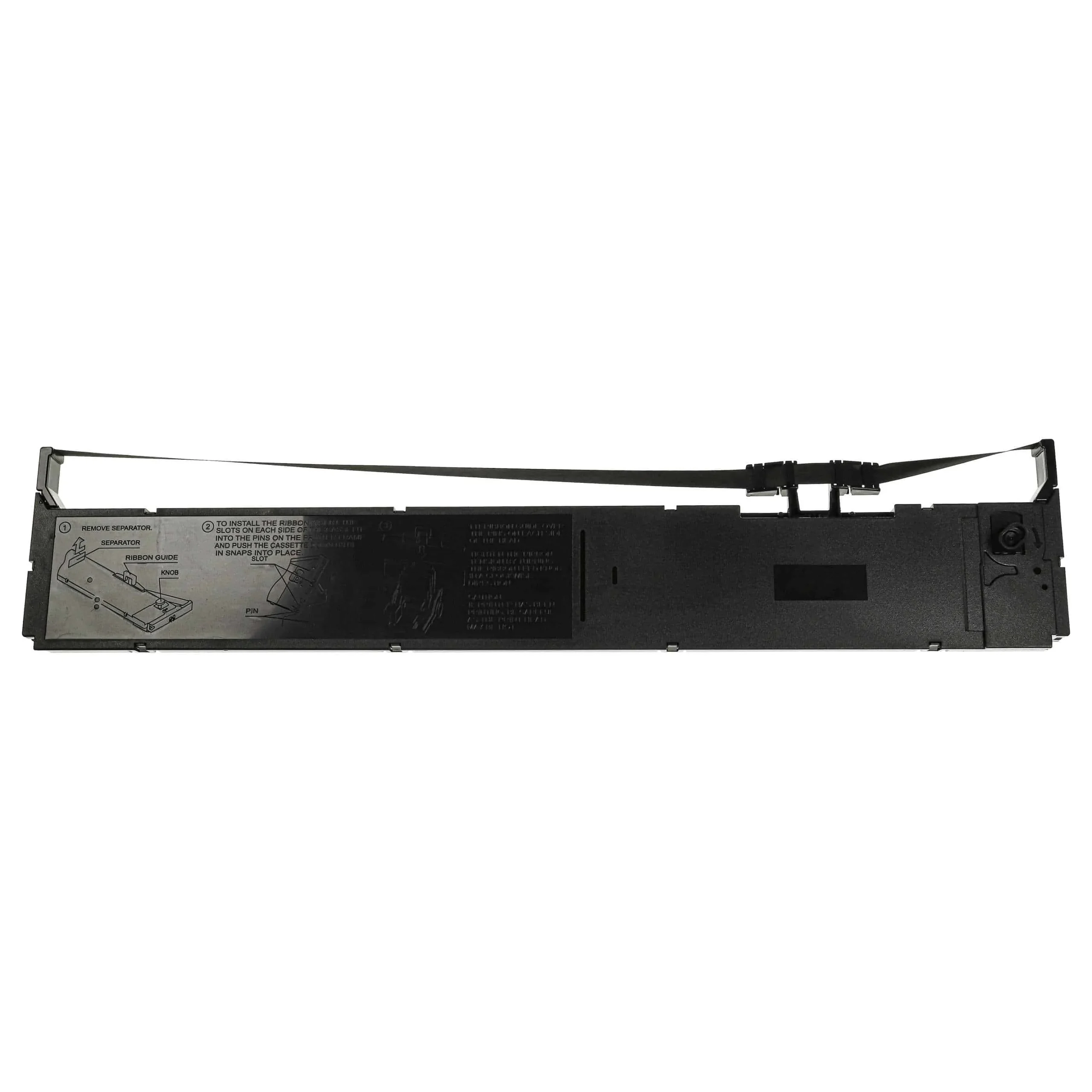 Ruban encreur remplace Epson C13S015384 pour imprimante matricielle / étiquette - noir
