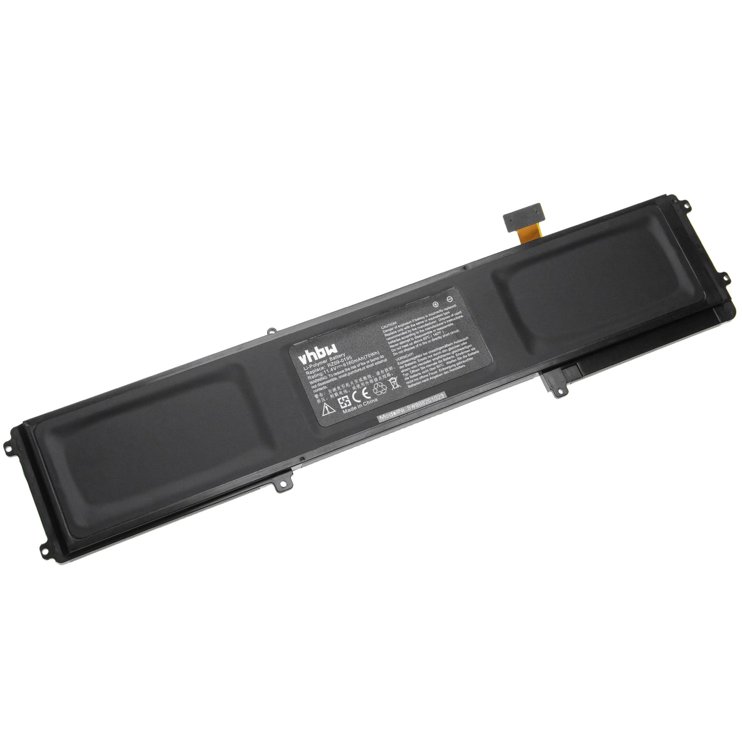 Batterie remplace Razer 3ICP4/56/101-2 pour ordinateur portable Razer- 6160mAh 11,4V Li-ion, noir