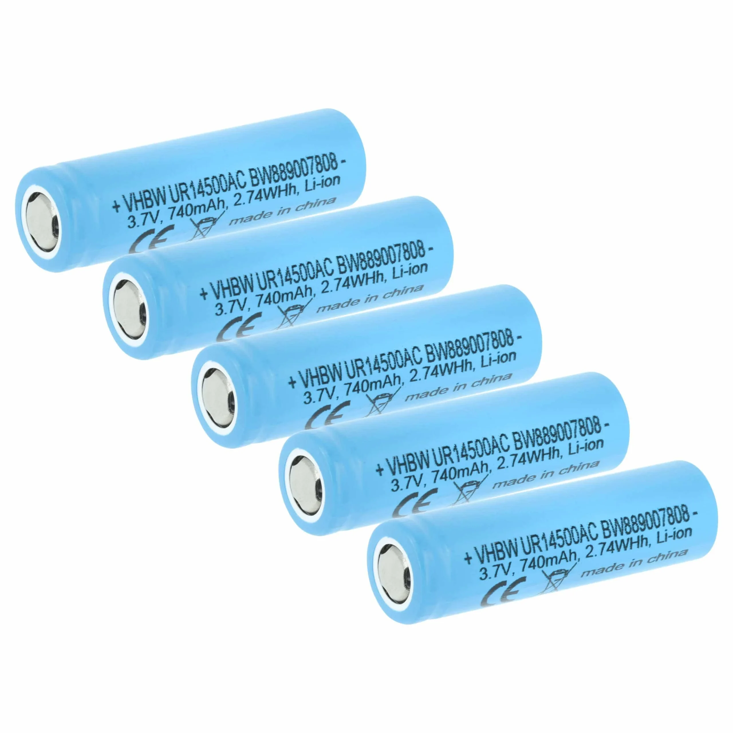 5x Batteries remplace Braun 81728497 pour brosse à dents Braun - 740mAh 3,7V Li-ion