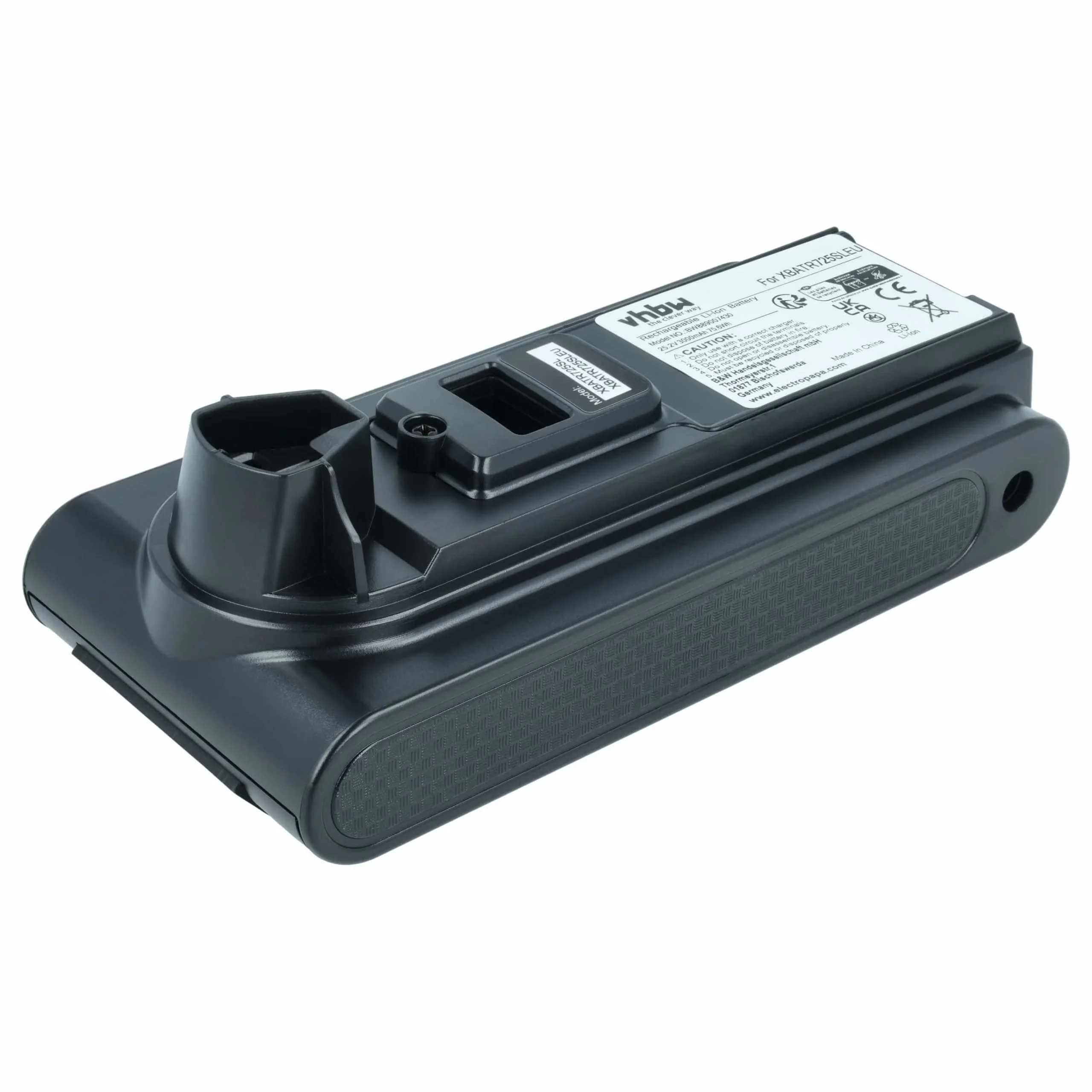 Batterie remplace Shark XBATR725SLEU pour aspirateur Shark - 3000mAh 25,2V Li-ion