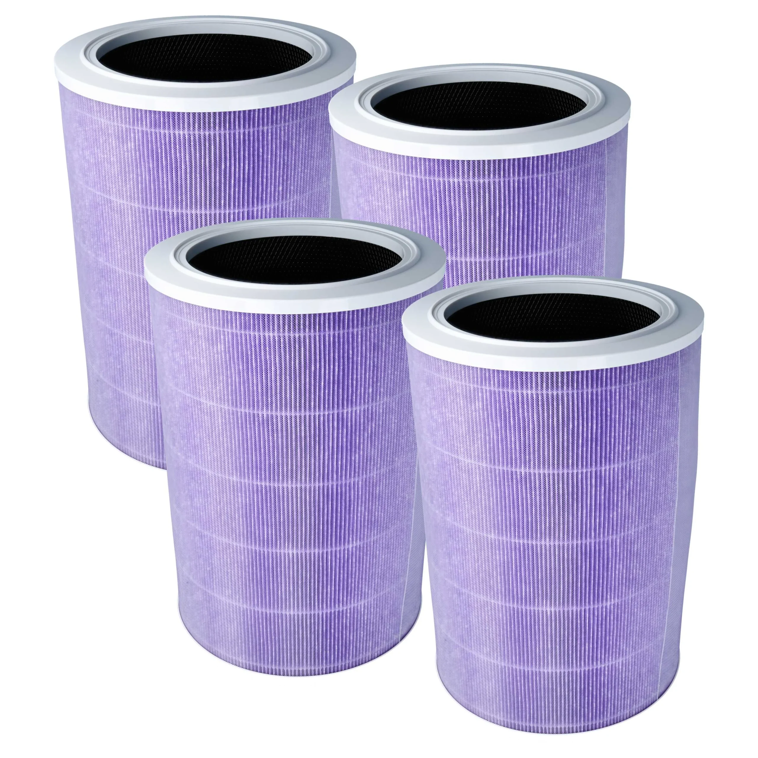 4x Filtre HEPA remplace Trebs 15679093 pour purificateur d'air Xiaomi, avec charbon actif, antibactérien - Filtres