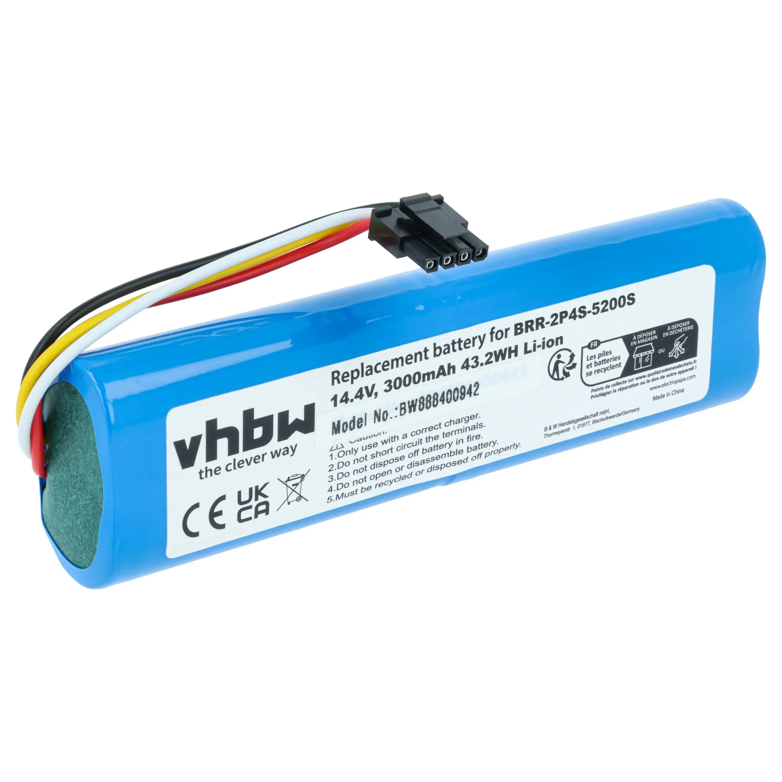 Batterie pour robot aspirateur Dreame, Xiaomi, Xiaowa Mi Robot - 3000mAh 14,4V Li-ion