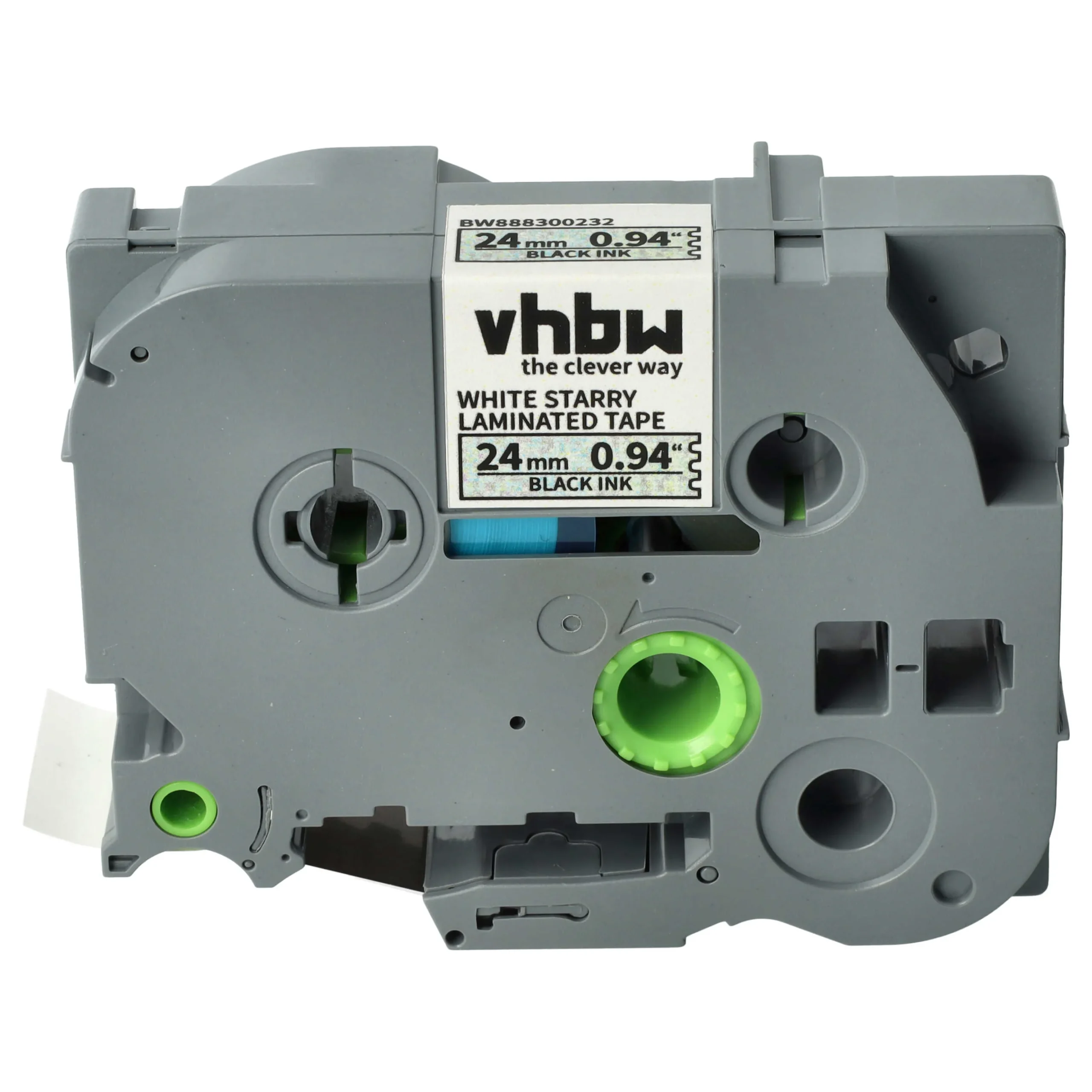 Cassette à ruban remplace Brother TZE-251L1 - 24mm lettrage Noir ruban Blanc, plastique