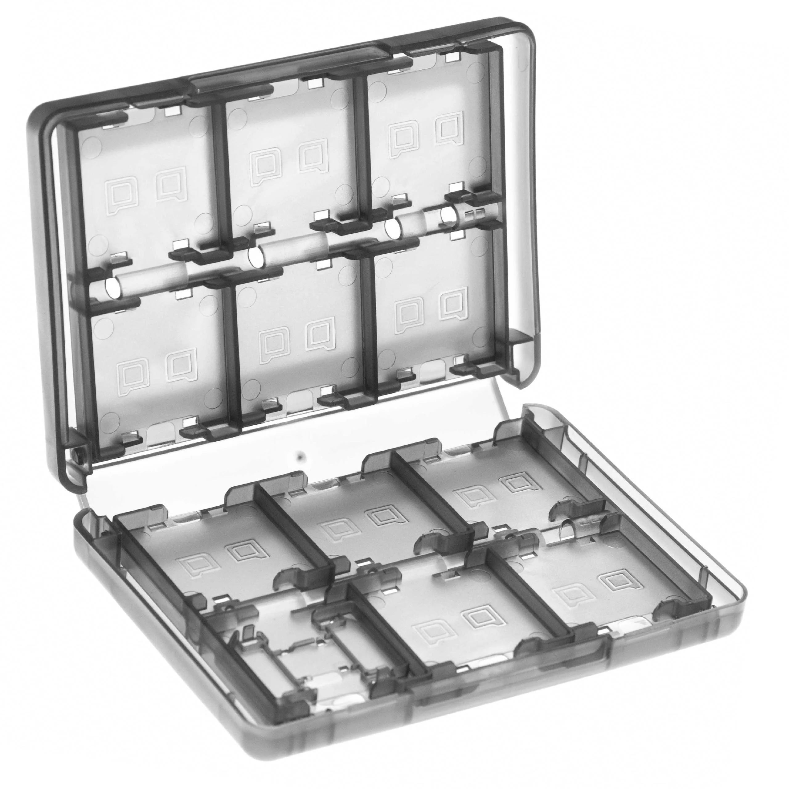 Étui pour jeux vidéo Nintendo 3DS - Boîtier transparent / noir