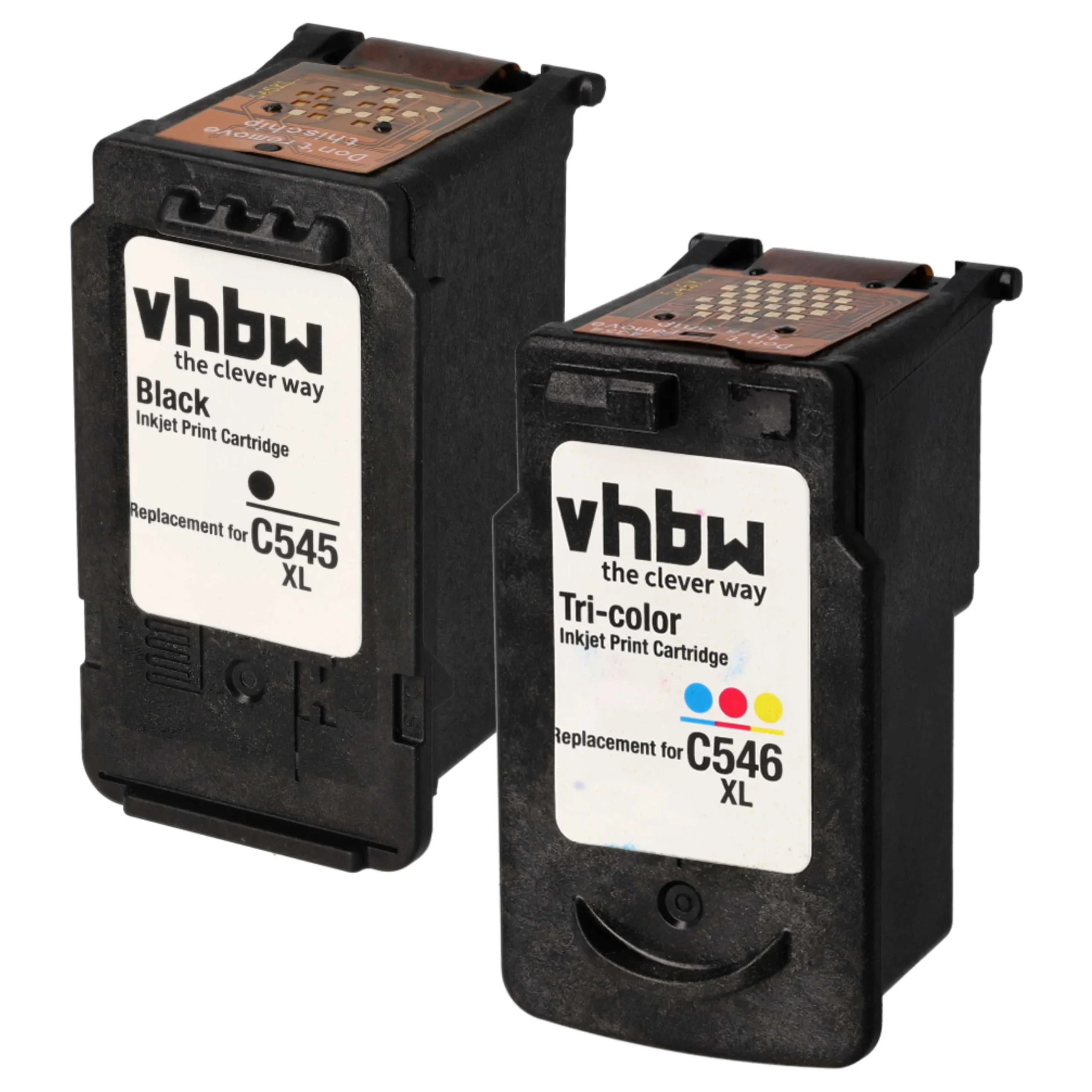 2x Cartouches remplace Canon PG-545XL, PG-545, CL-546, CL-546XL pour imprimante - noir, CMY