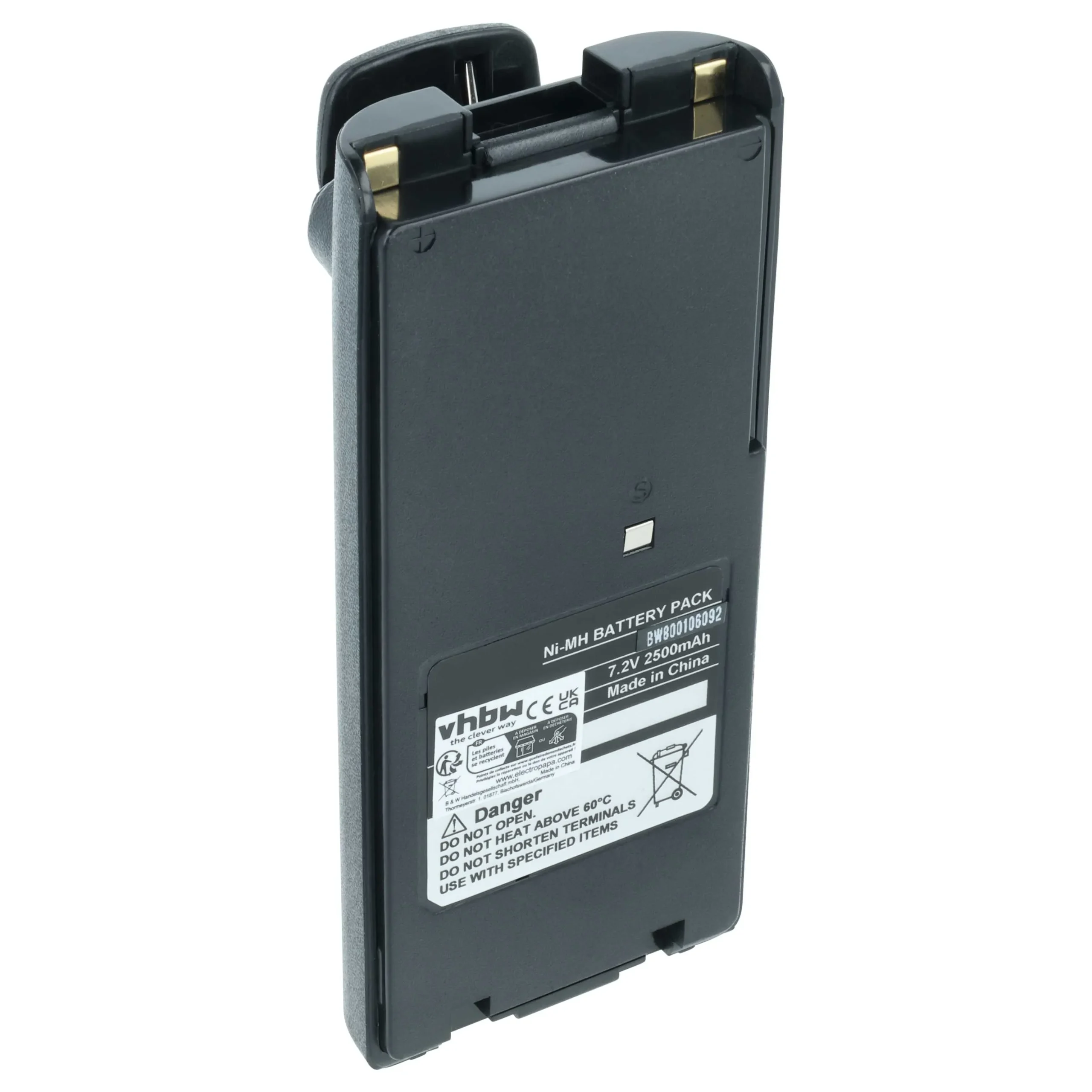 Batterie remplace Icom BP-210N, BP-210, BP-209N, BP-209 pour radio talkie-walkie Icom- 2500mAh 7,2V NiMH
