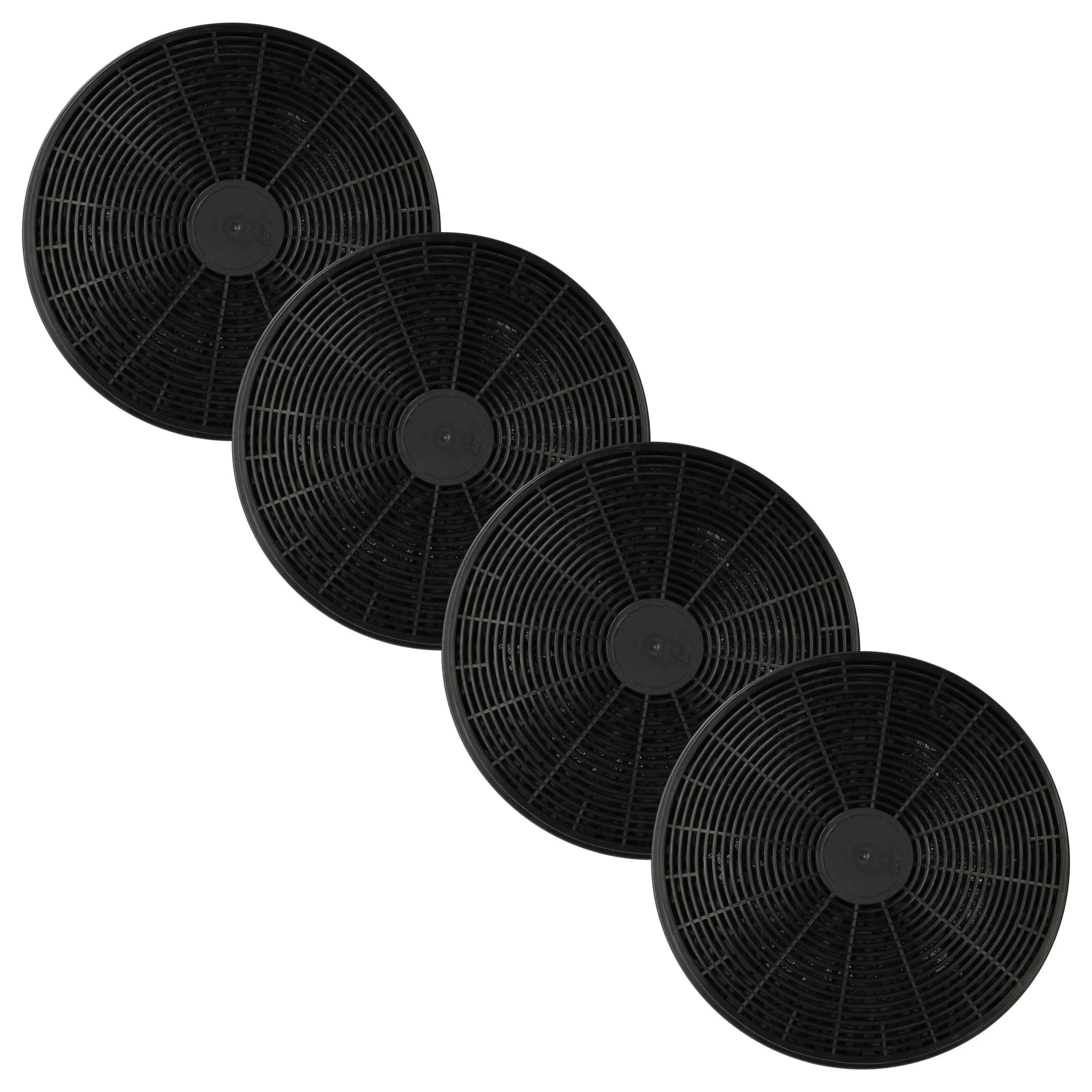 4x Filtres à charbon actif remplace Baumatic ST1 pour hotte Hanseatic - Accessoires appareils ménagers
